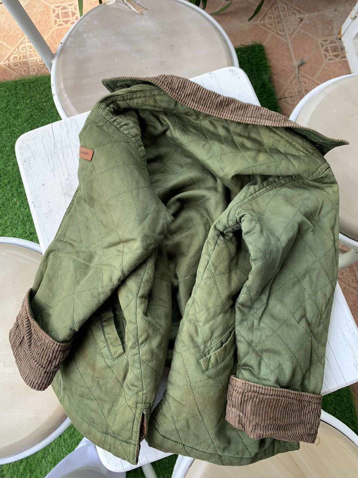 Polo Ralph Lauren Vintage Army Polo Ralph Lauren Quilted Field Jacket Kids Size US XXS / EU 40 - 7 Thumbnail