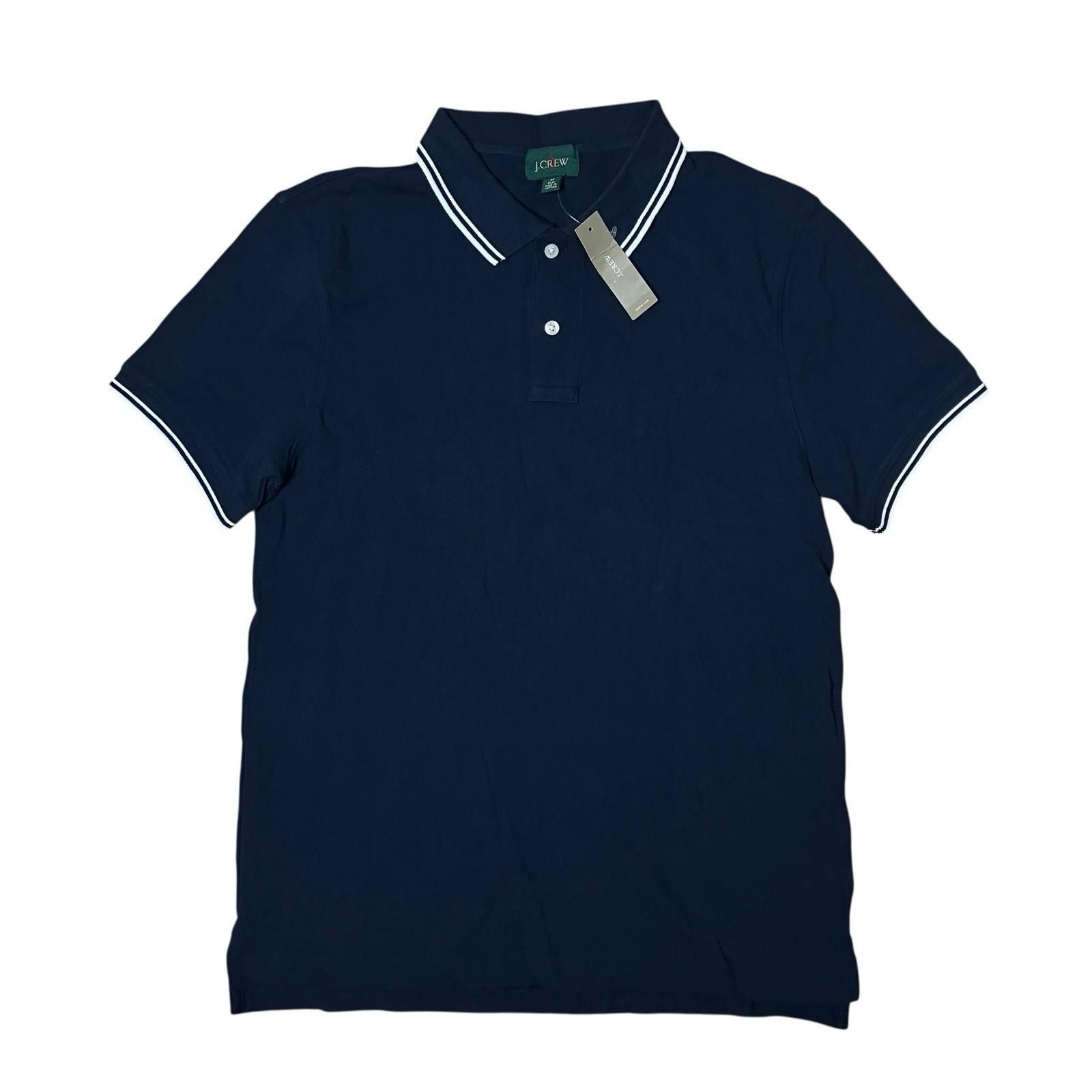 J.Crew J Crew Shirt Mens M Blue Pique Polo Tennis Preppy BE873 Size US M / EU 48-50 / 2 - 3 Thumbnail