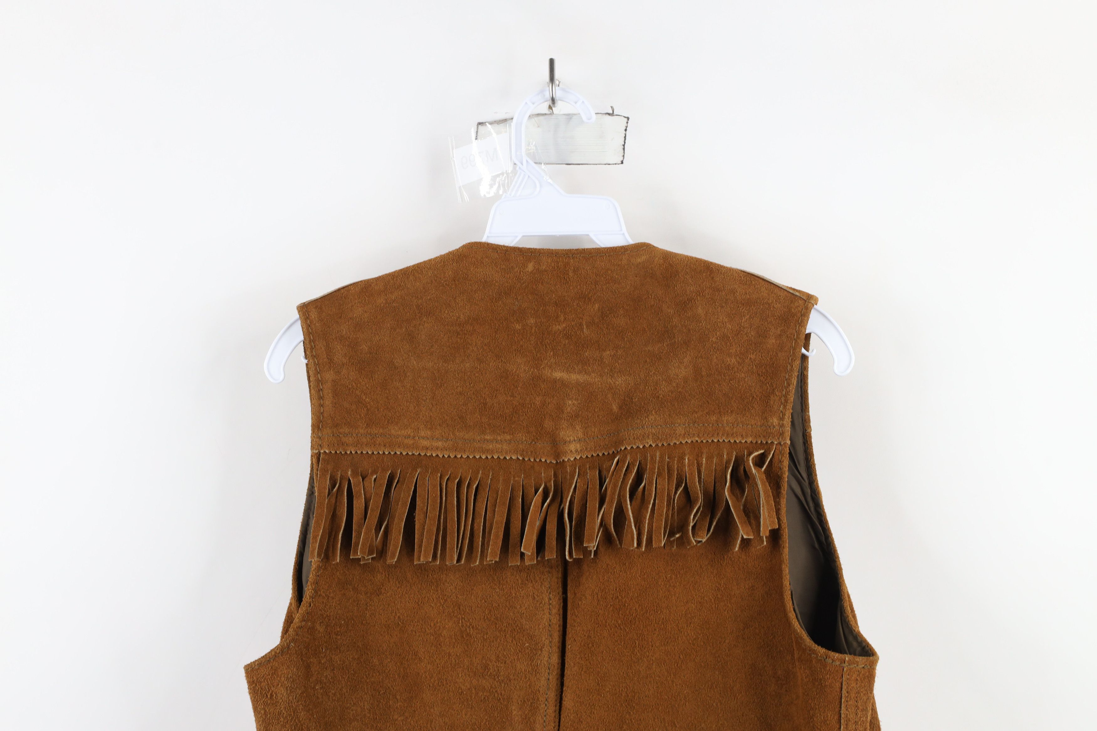 Vintage Vintage 60s 70s Brill Bros Fringed Suede Leather Vest USA Size US S / EU 44-46 / 1 - 13 Thumbnail