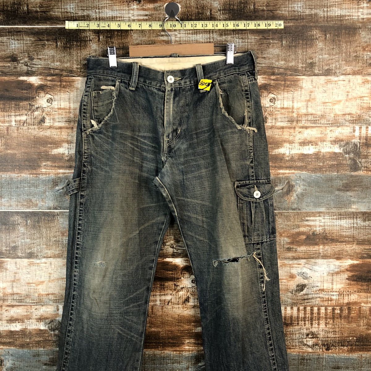 Levi's Levis vintage Black Distressed Denim Pants #A2155 Size US 30 / EU 46 - 2 Thumbnail