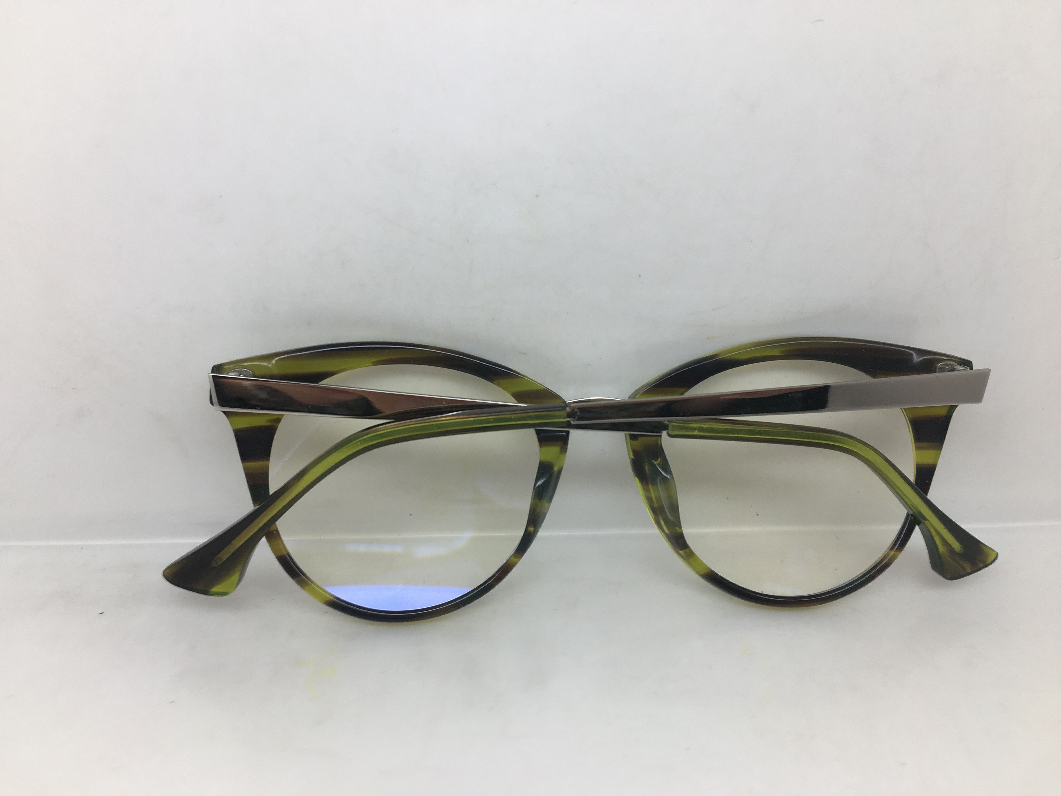 Other Green Brown Handmade Acetate Eyeglasses Frame Size ONE SIZE - 7 Thumbnail