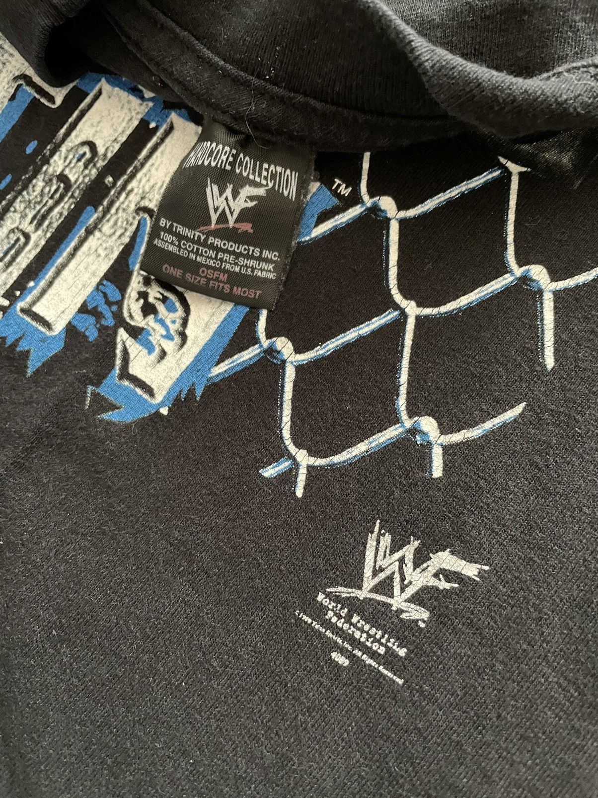 Rap Tees × Vintage × WWF Vintage 90s Stone Cold Steve Austin Double Sided T Fits M-L Size US L / EU 52-54 / 3 - 2 Thumbnail
