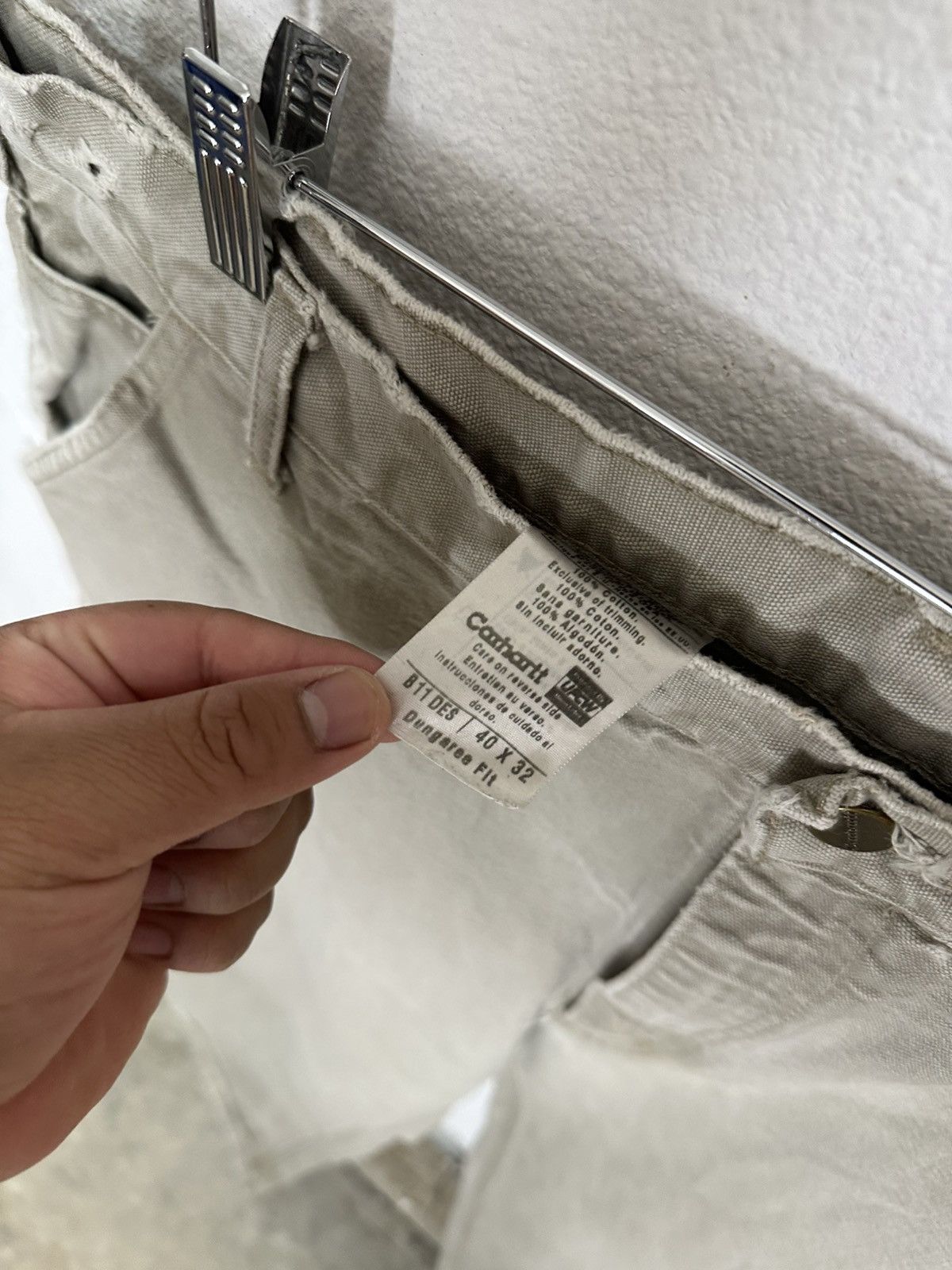 Carhartt Carhartt Beige Vintage Carpenter Pants Size US 40 / EU 56 - 3 Thumbnail