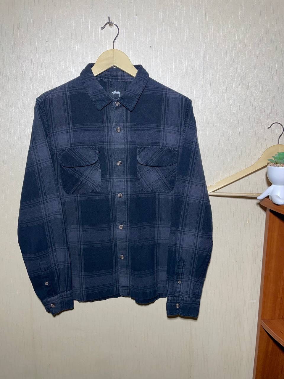 Stussy × Vintage Stussy Vintage Checked sk8 Button Up Shirt Size US M / EU 48-50 / 2 - 1 Thumbnail
