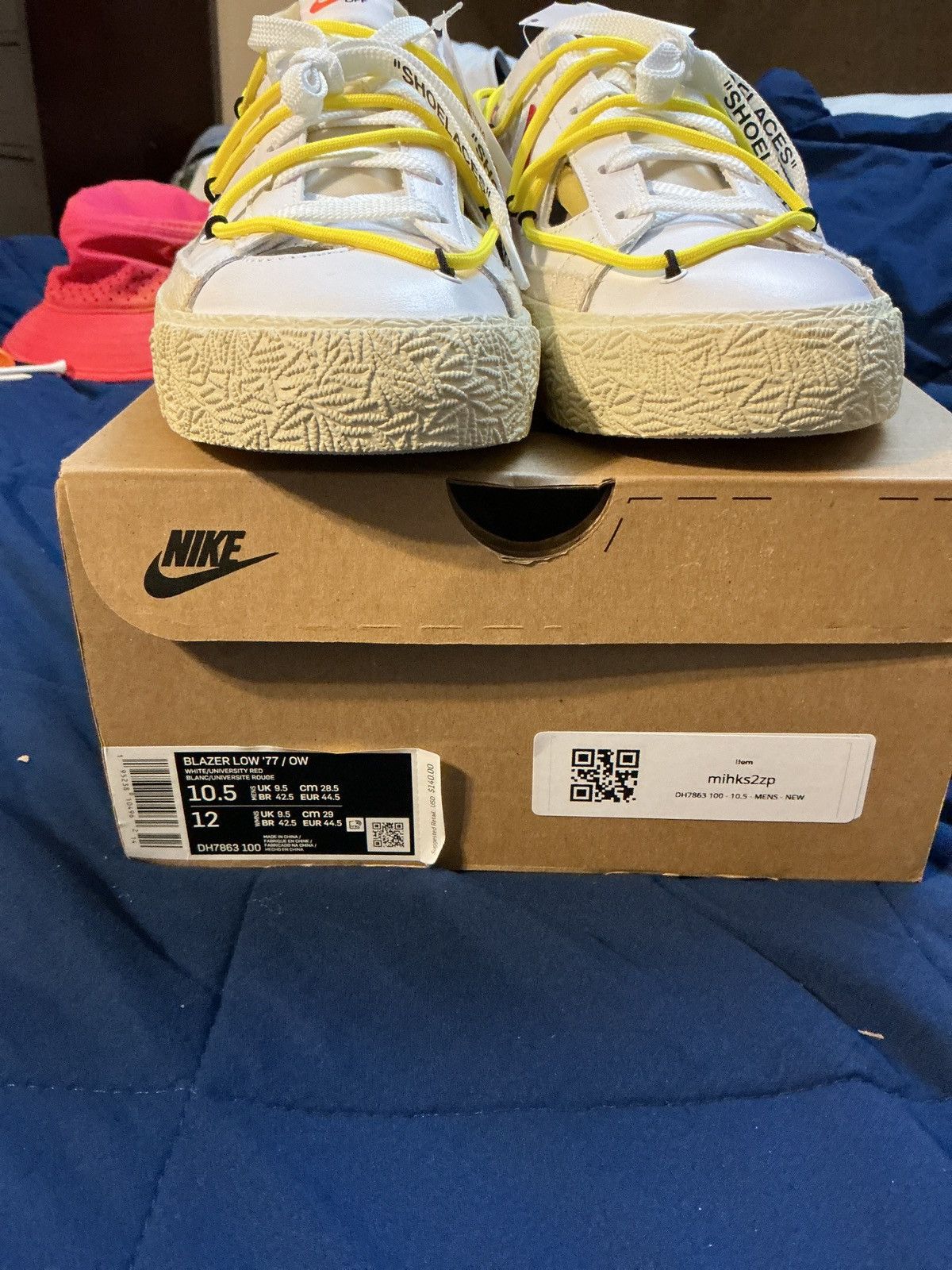 Nike Nike Off-White Blazer Low ‘77 University Red/White 10.5 M Size US 10.5 / EU 43-44 - 9 Thumbnail