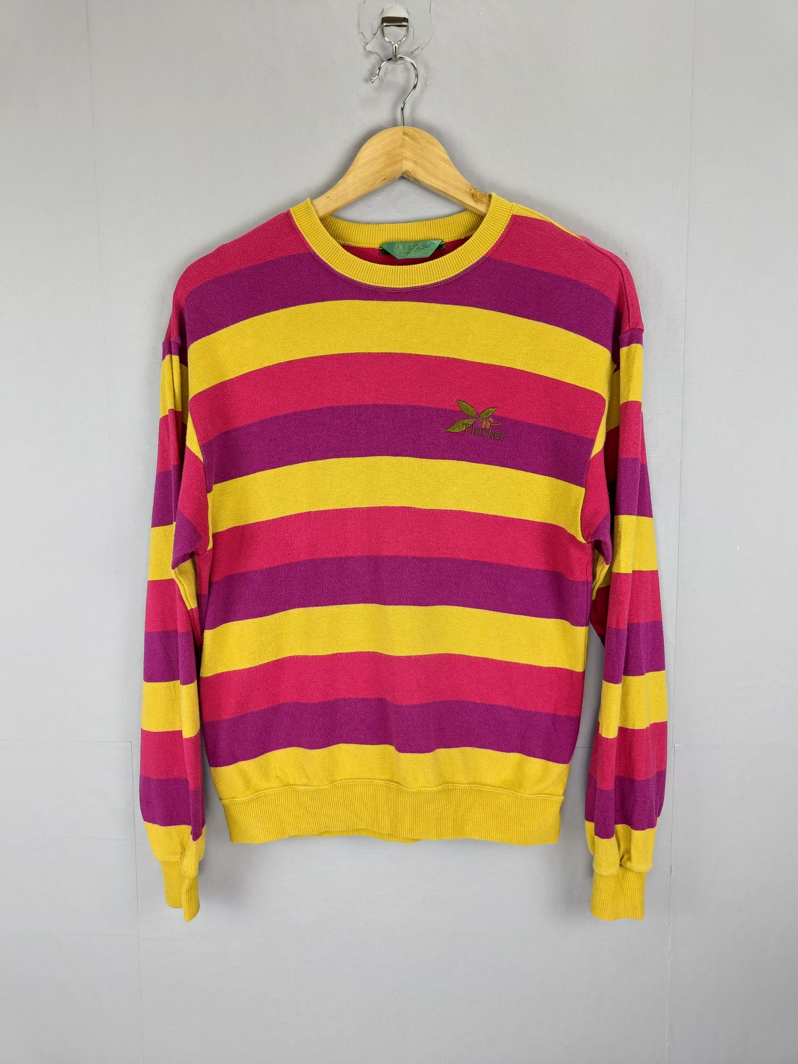 Palmes Vtg Arnold Palmer Thicket Striped Long Sleeve Ringer Size S / US 4 / IT 40 - 13 Thumbnail