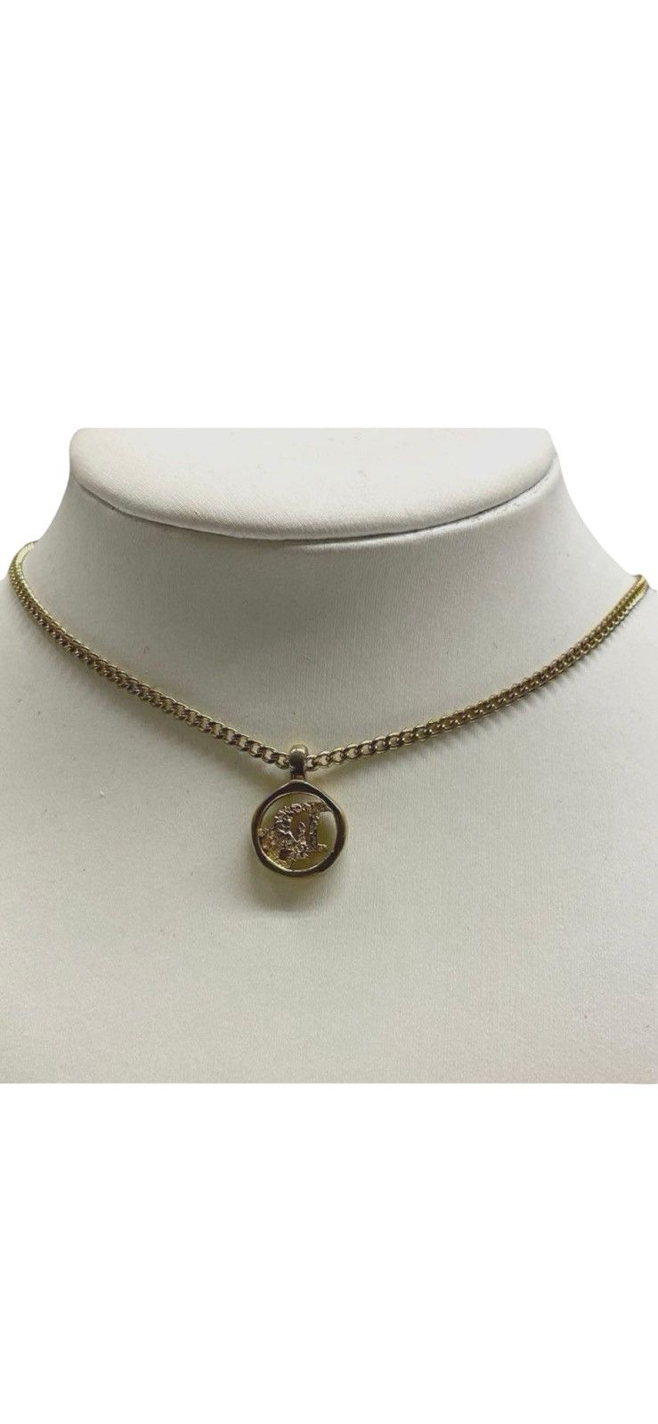 Dior Christian Dior Vintage Circular "Dior" Logo Necklace Size ONE SIZE - 2 Thumbnail