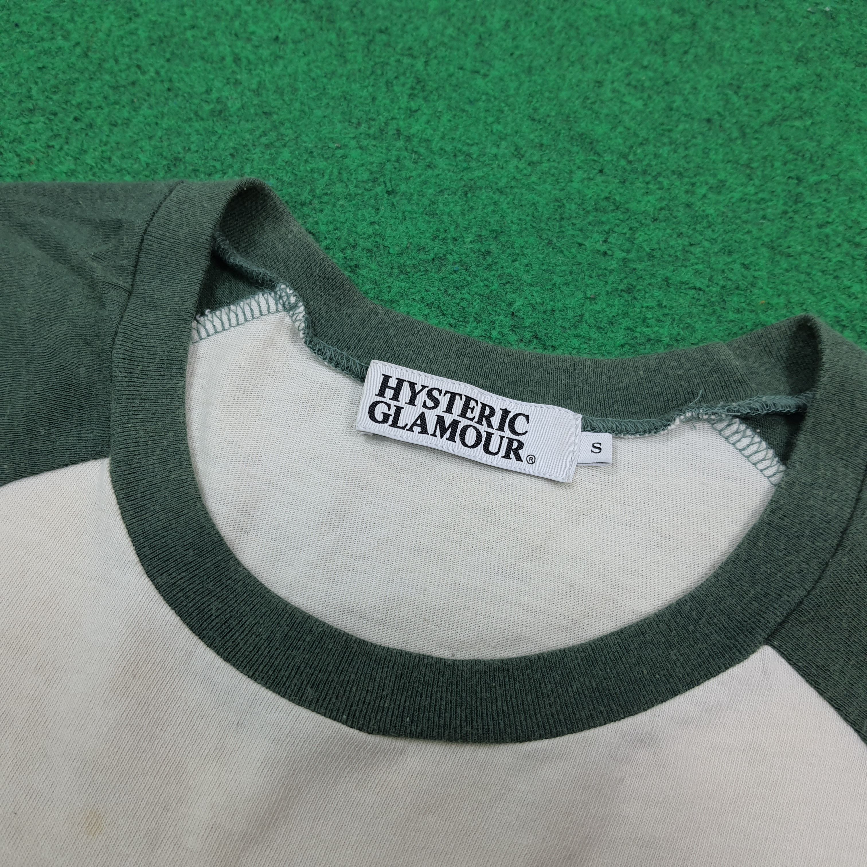 Hysteric Glamour Vintage Hysteric Glamour Japan Raglan Tshirt C301N64 Size US S / EU 44-46 / 1 - 5 Thumbnail