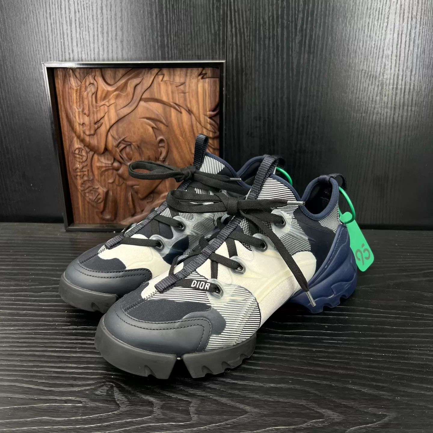 Dior DIOR D-Connect Navy Blue 38 Women's Near New Size US 7.5 / IT 37.5 - 1 Thumbnail