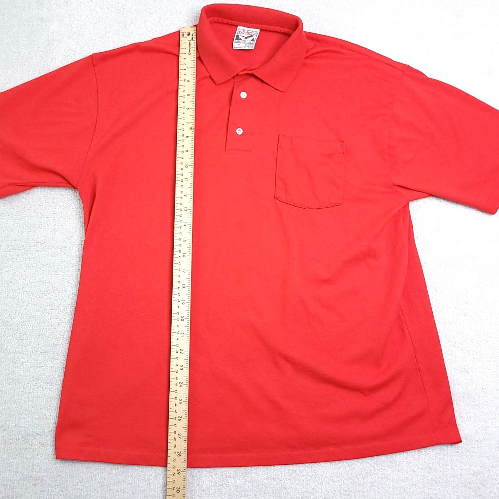 Vintage VINTAGE Great American Originals Red Polo Shirt Mens XL Short Sleeve Casual Breathable Cotton Polyester 90s Shirt Boys Theme 90s Size US XL / EU 56 / 4 - 6 Thumbnail