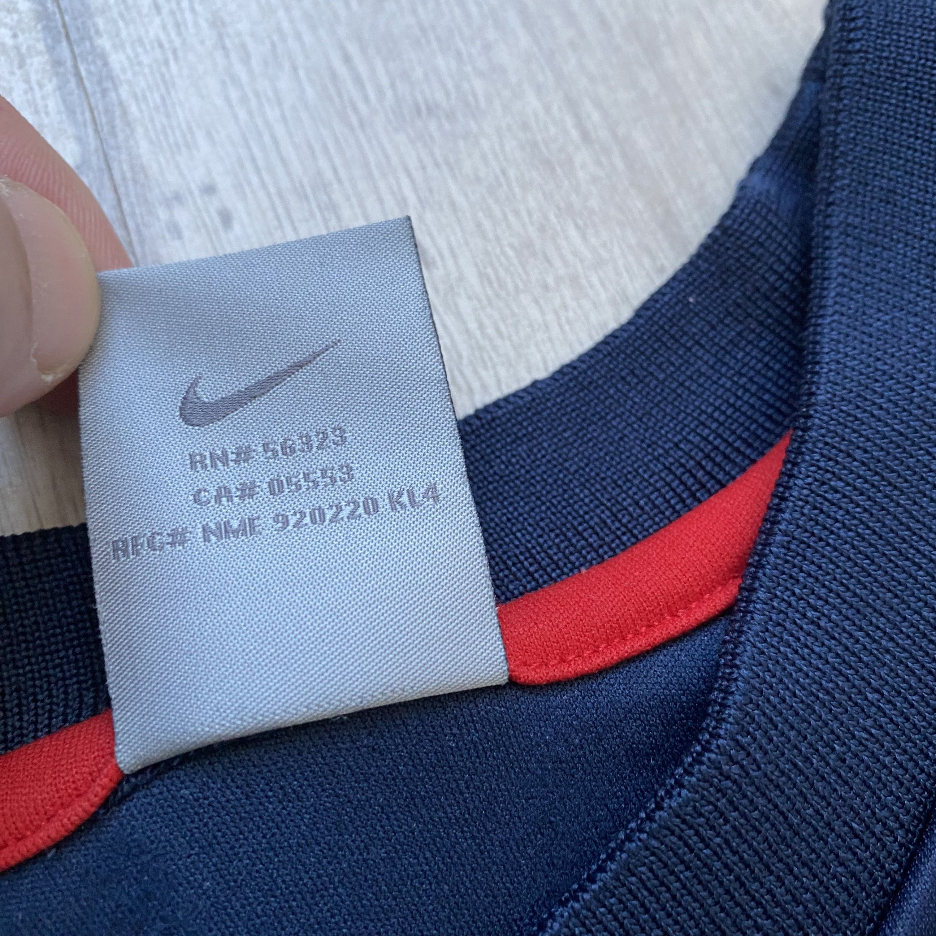 Nike Vintage Drill Nike Center Swoosh Striped Shox TN Style Size US XL / EU 56 / 4 - 6 Thumbnail