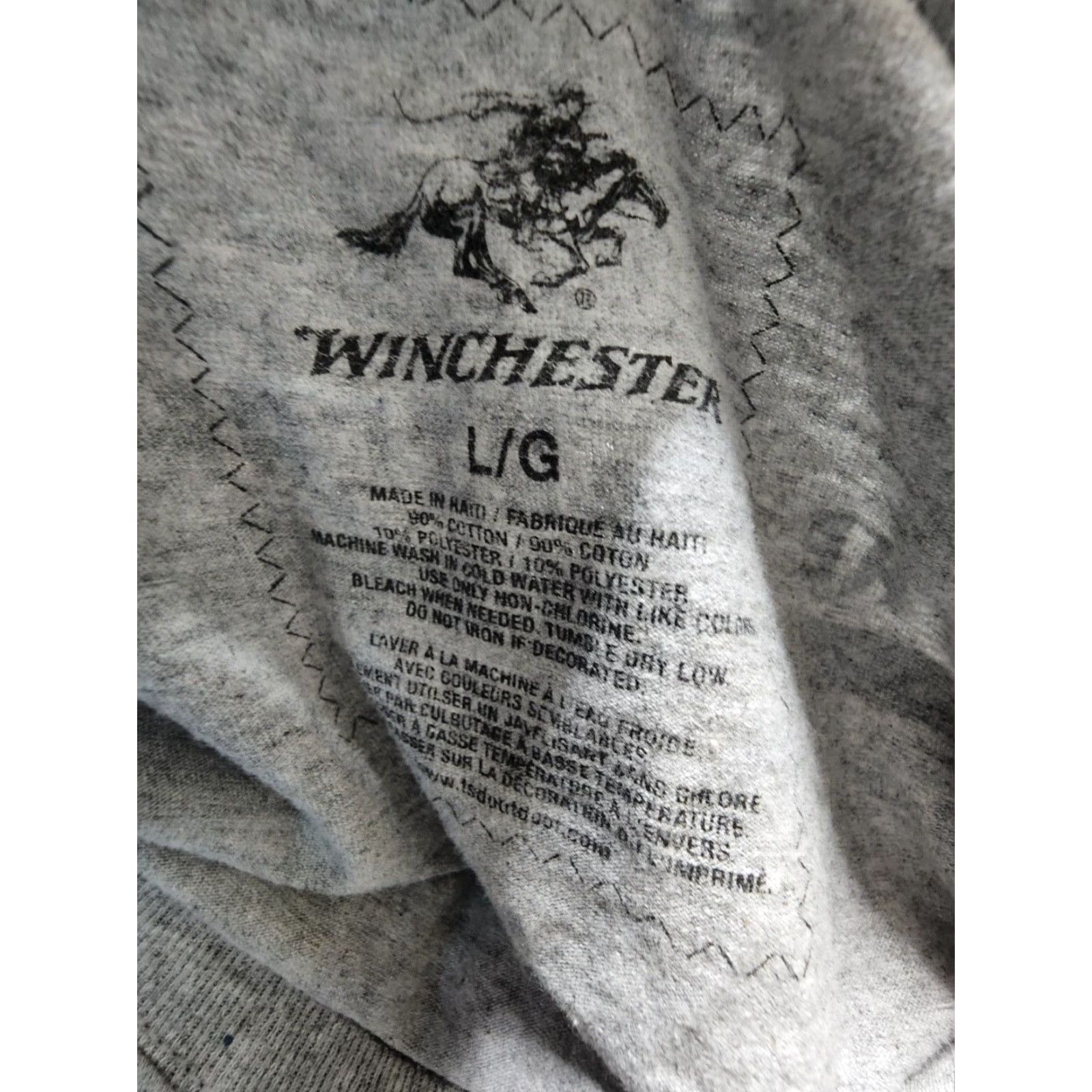 Vintage VINTAGE Mens L WINCHESTER Guns American Legend Flag T Shirt Distressed Double Sided Size US L / EU 52-54 / 3 - 4 Thumbnail