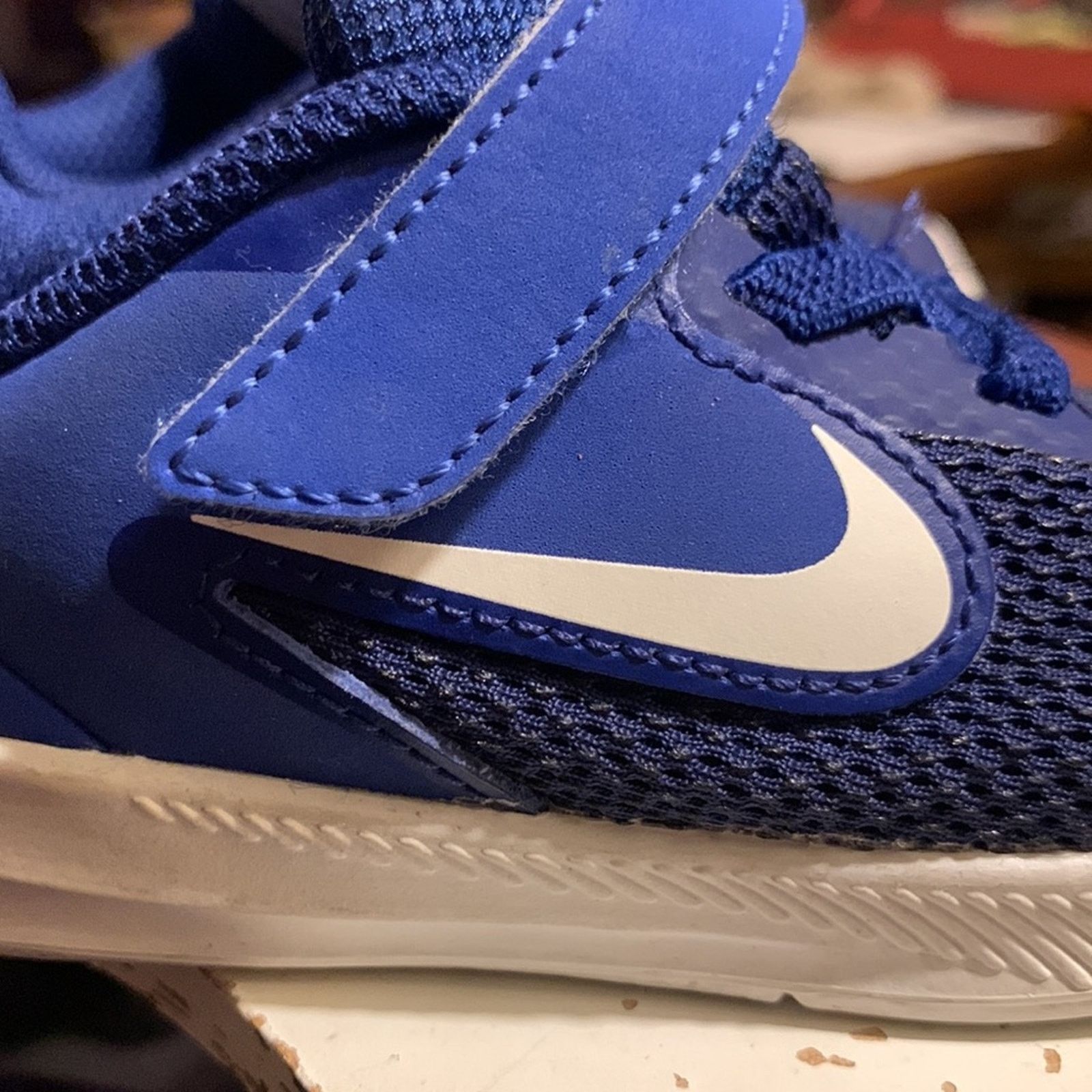 Nike Nike Swoosh blue Downshifter toddler sneakers Size US 7 / EU 40 - 4 Thumbnail