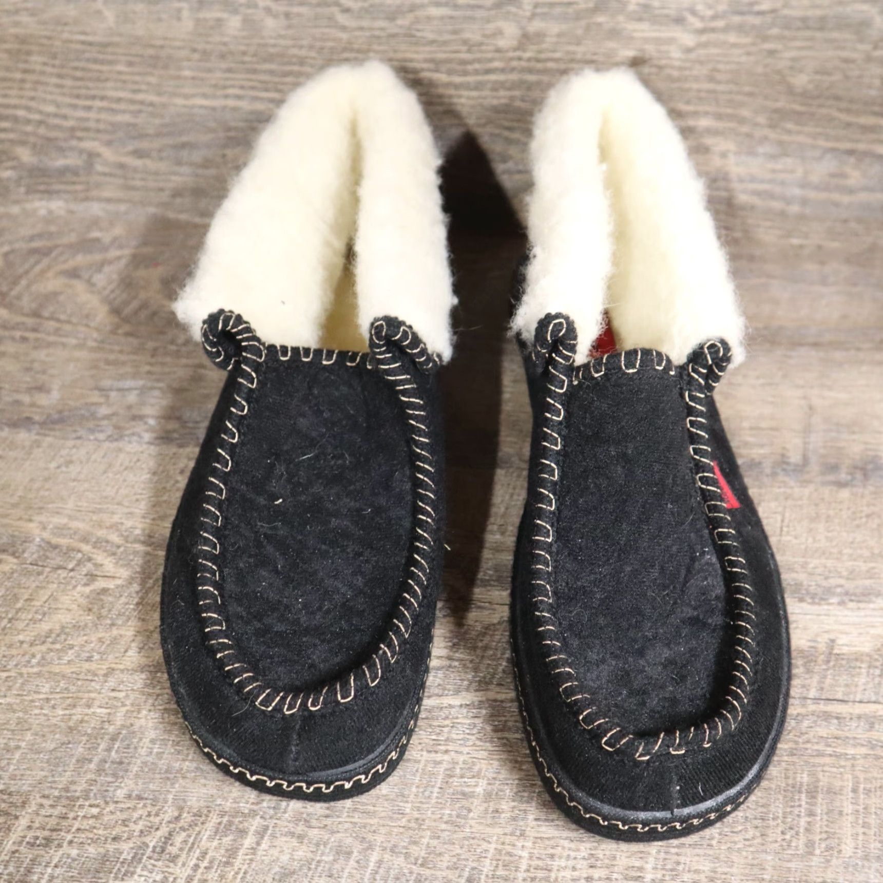 FELT NEW Andres Machado Wool Slippers Felt Black Men's Size EU 43 / US 10 NEW Mens Size ONE SIZE - 3 Thumbnail