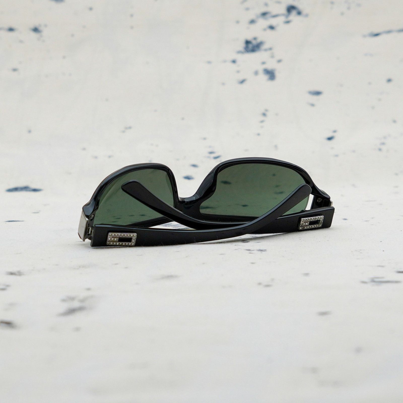 Gucci Gucci gg 2546 black rectangular strass logo y2k sunglasses Size ONE SIZE - 7 Thumbnail