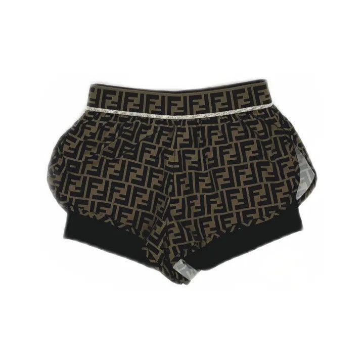 Fendi FENDI Brown Patterned Casual Shorts for Men -2507 Size US 40 / EU 56 - 2 Thumbnail