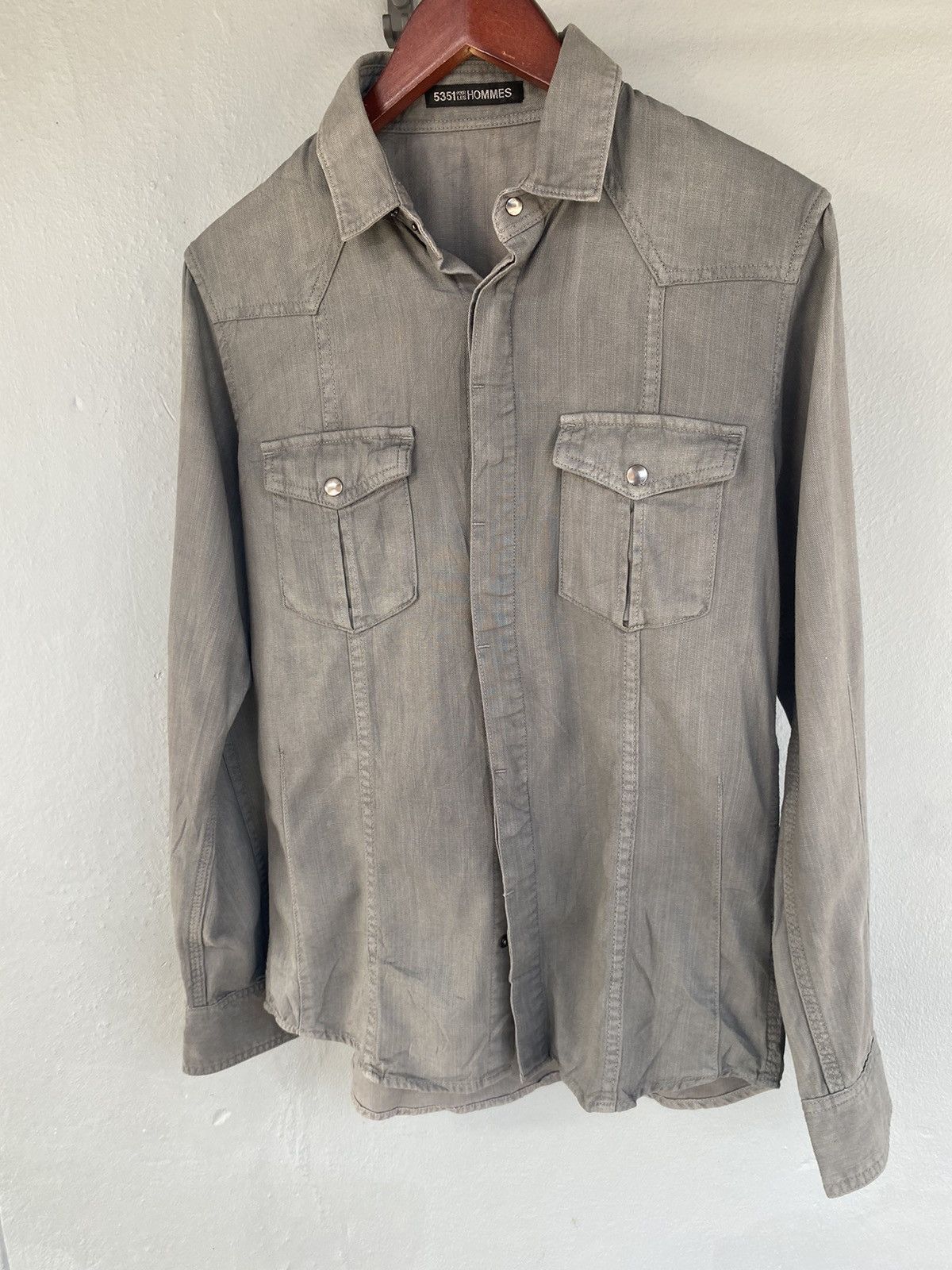 5351 POUR LES HOMMES × Japanese Brand 5351 pour les hommes shirt Size US L / EU 52-54 / 3 - 3 Thumbnail