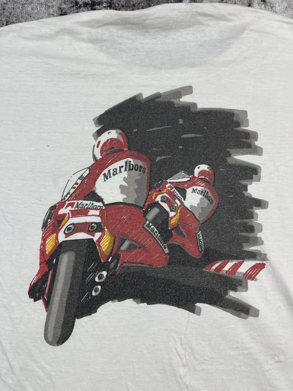 Marlboro Vintage Marlboro Racing Two Riders Tee XXL Fits Like XL Size US XXL / EU 58 / 5 - 7 Thumbnail