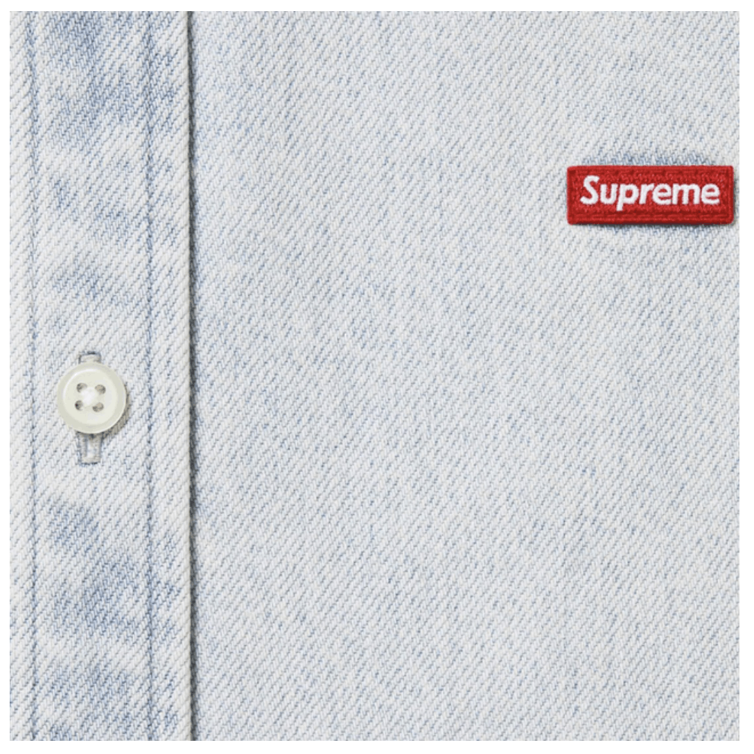 Supreme Supreme Small Box Shirt Washed Denim • M Size US M / EU 48-50 / 2 - 2 Thumbnail