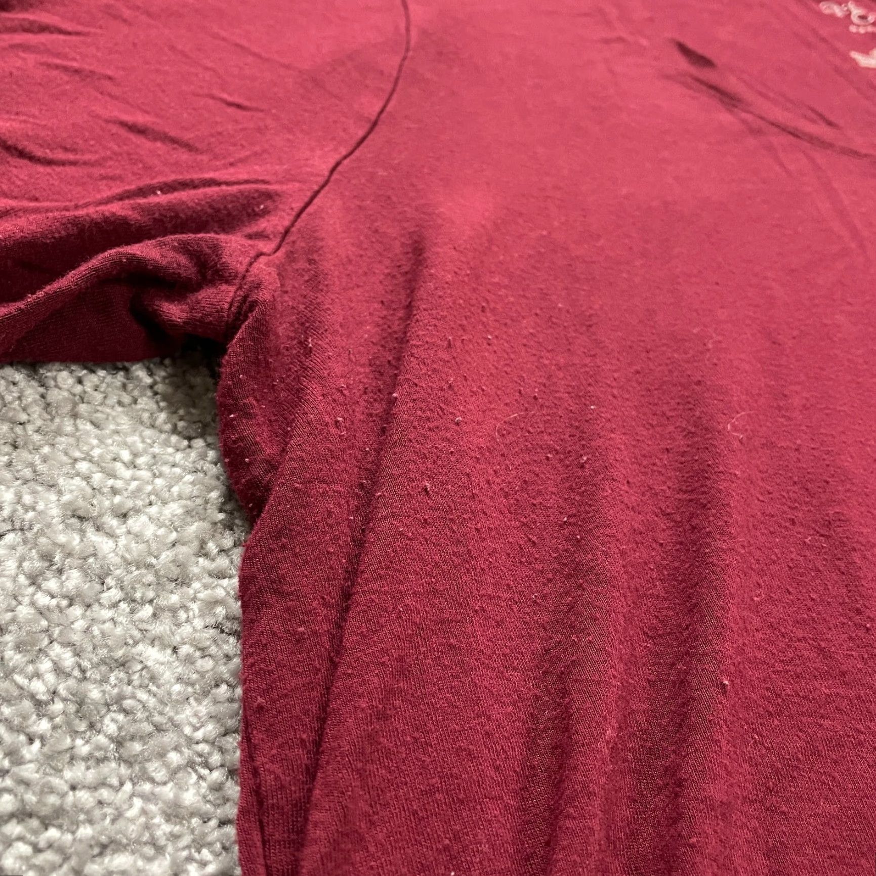 Vintage VINTAGE? No — Actually A Glow Maternity Blouse Shirt Womens 2XL Red Round Neck Long Sleeve Knit Rayon Spandex Casual Classic Worldwide Womens Size XXL / US 16-18 / IT 52-54 - 3 Thumbnail