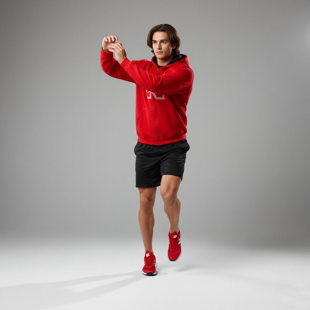 Starter Starter Men XL Sweatshirt Red Cotton Huskers 3808 Size US XL / EU 56 / 4 - 1 Thumbnail