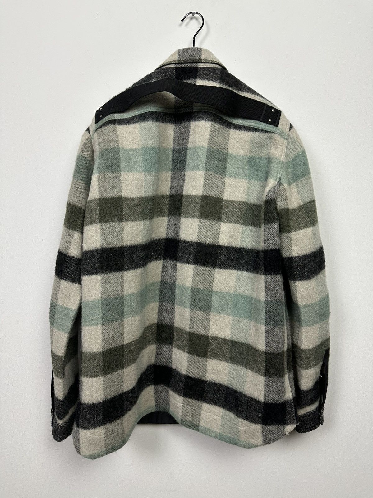 Rick Owens FW22 ‘STROBE’ Alpaca Plaid Jumbo Overshirt Size US L / EU 52-54 / 3 - 6 Thumbnail
