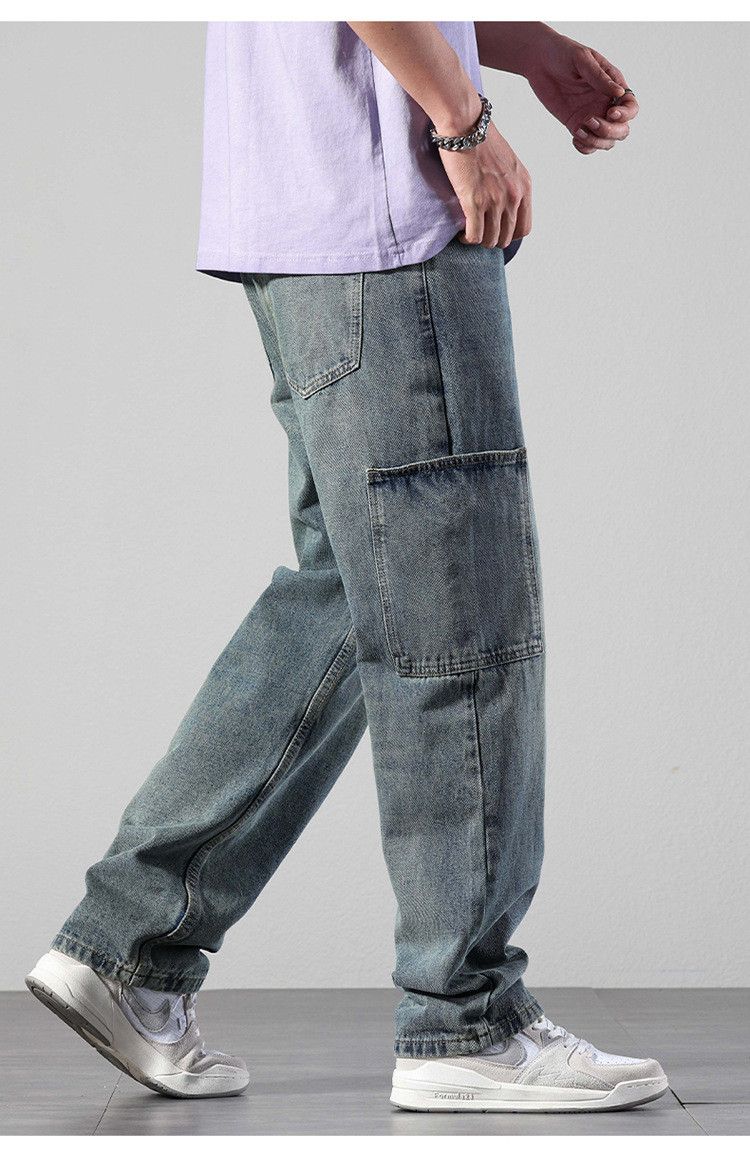 Japanese Brand × Jean Straight loose versatile casual work jeans Size US 32 / EU 48 - 3 Thumbnail
