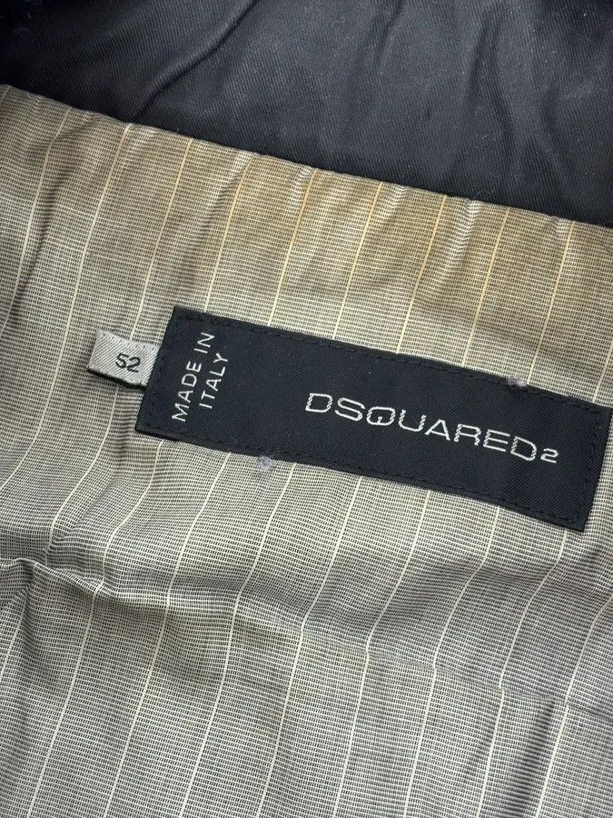 Dsquared2 AW2009 Dsquared2 Black Fur Collar Denim Bomber Jacket Size US M / EU 48-50 / 2 - 11 Thumbnail