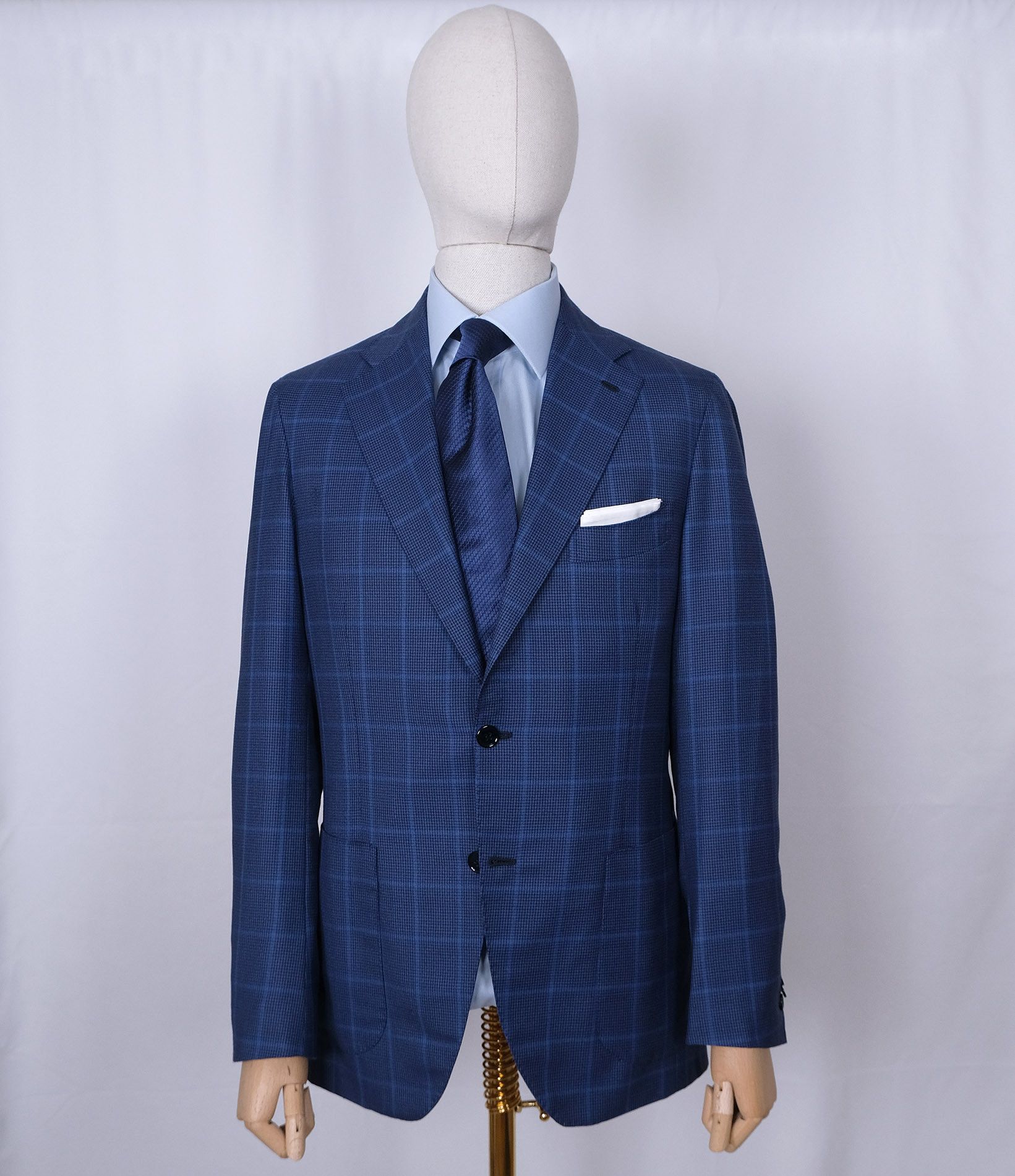 Orazio Luciano Orazio Luciano, blue Neapolitan jacket, size 40, RRP 3600e Size 40R - 1 Thumbnail