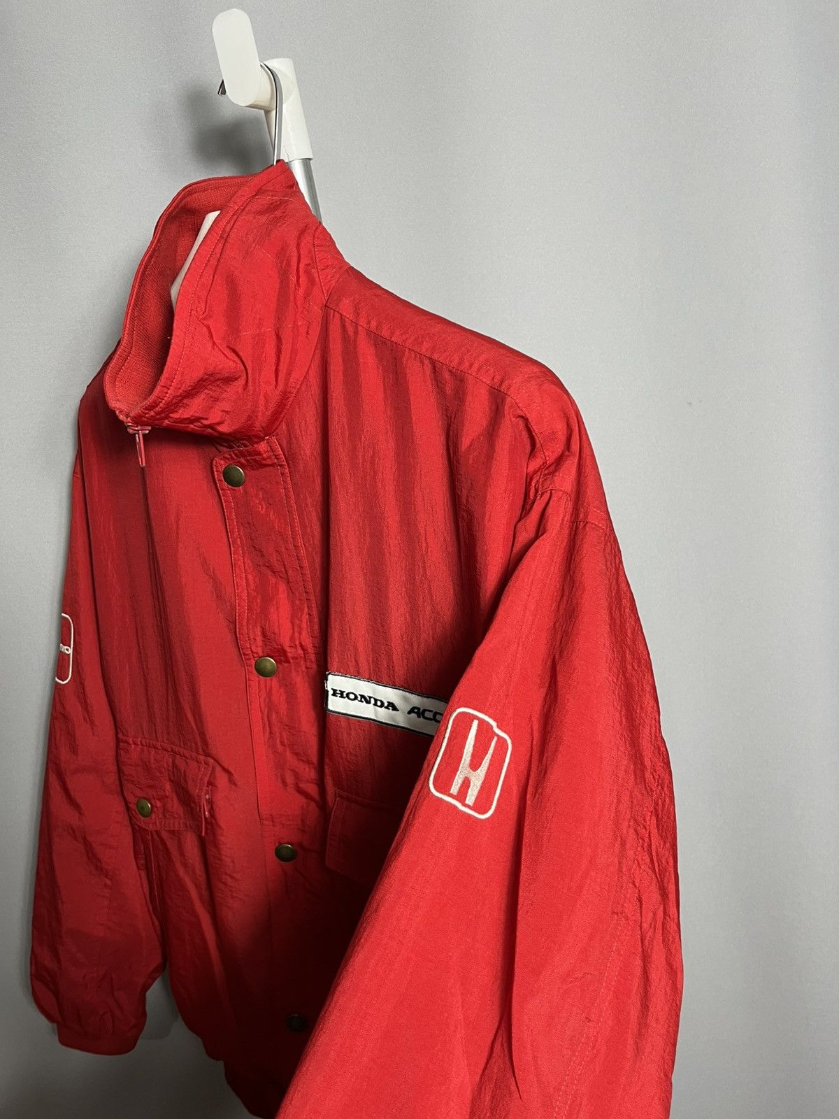 Honda Honda Accord BTCC red jacket 80s 90s formula 1 racing vtg Size US L / EU 52-54 / 3 - 8 Thumbnail