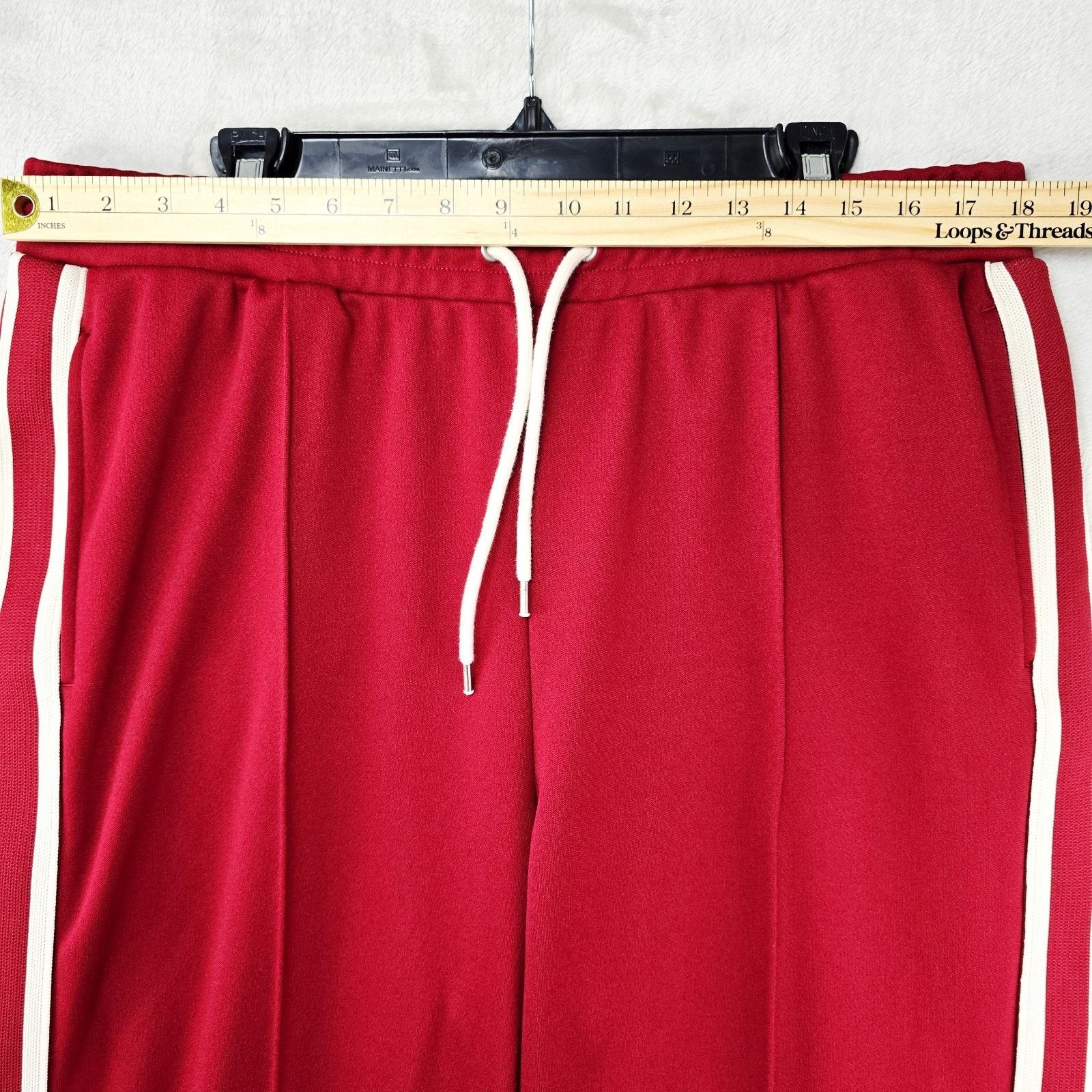 Gap GAP Track Pants Size XL red Striped Tricot Straight Baggy Size US 36 / EU 52 - 8 Thumbnail