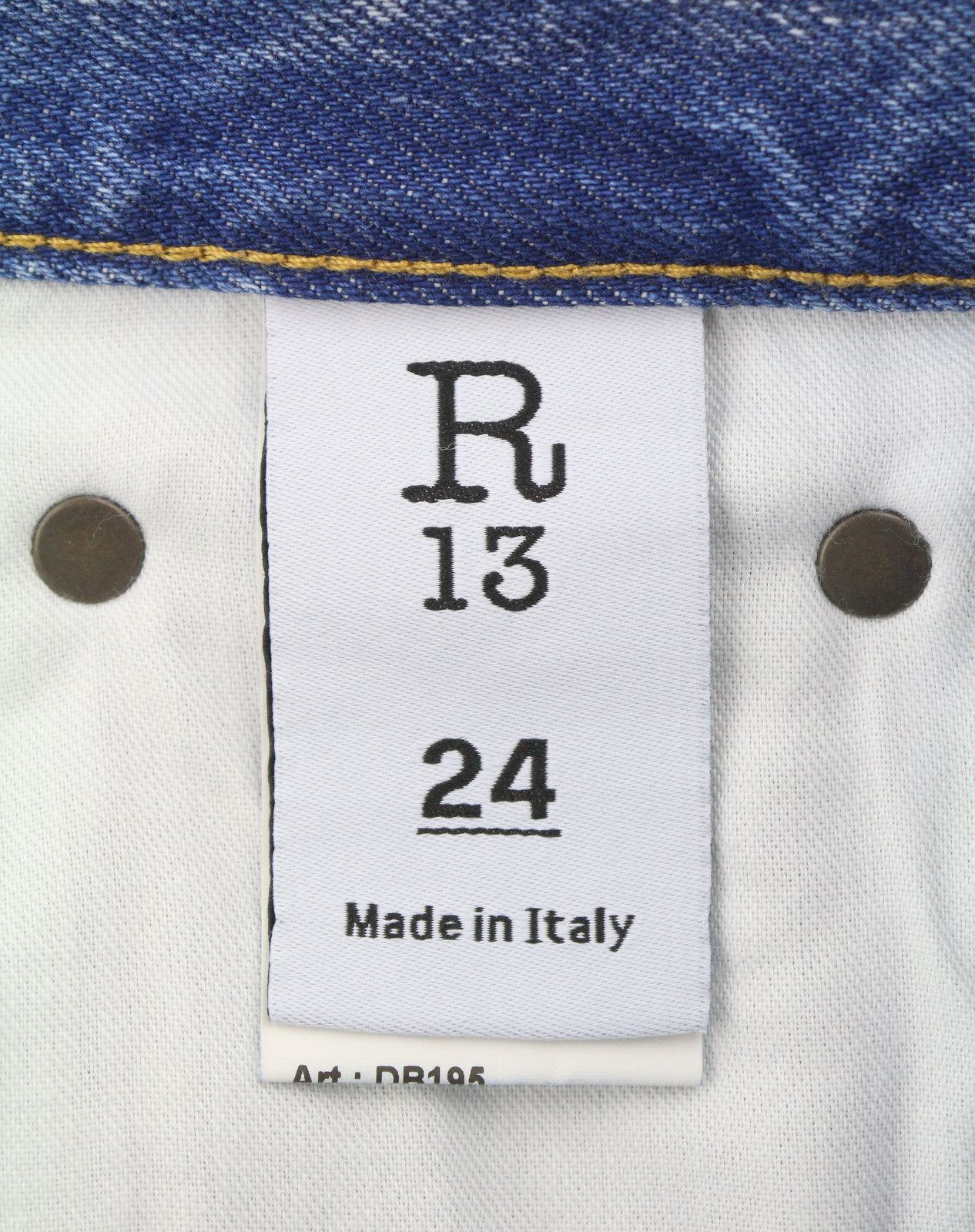 R13 BOYFRIEND 24 Jasper Cropped Blue Jeans 90045 Size 24" / US 00 / IT 34 - 9 Thumbnail