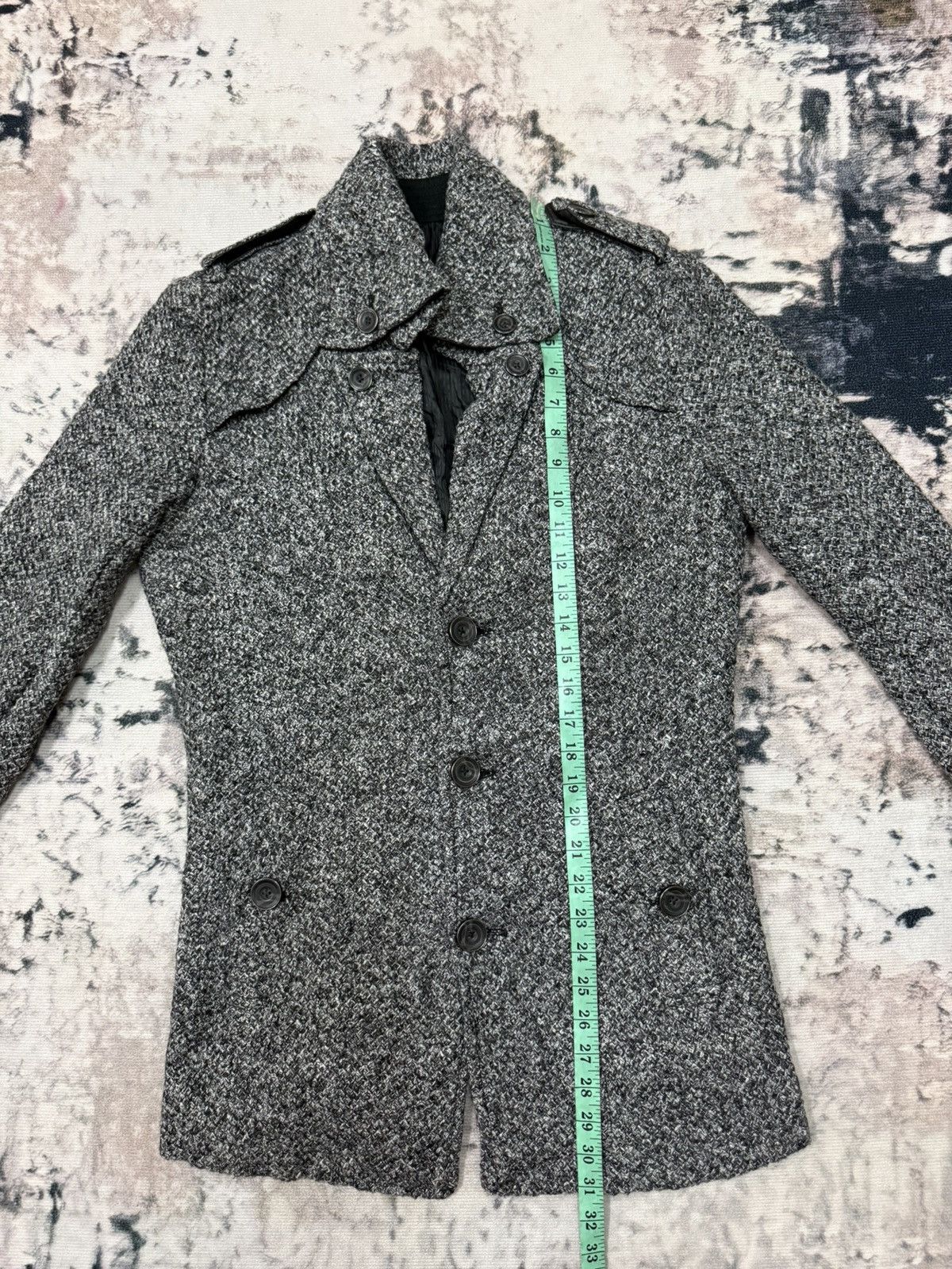 Japanese Brand × semanticdesign Semantic Design Knit Trenche Coat Jacket Size US S / EU 44-46 / 1 - 13 Thumbnail