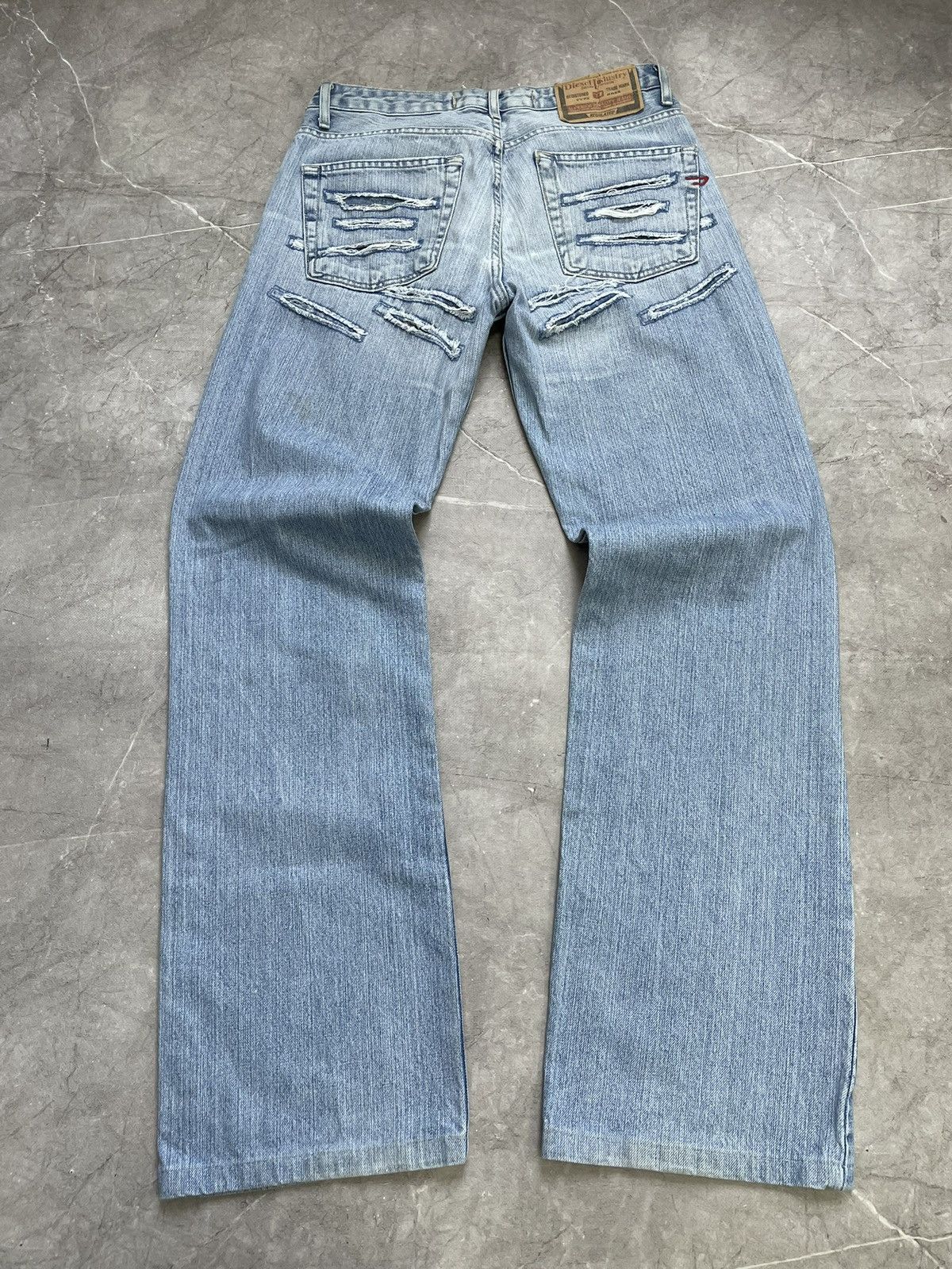 Diesel Diesel distressed jeans pants flared y2k archive hype Size US 32 / EU 48 - 10 Thumbnail