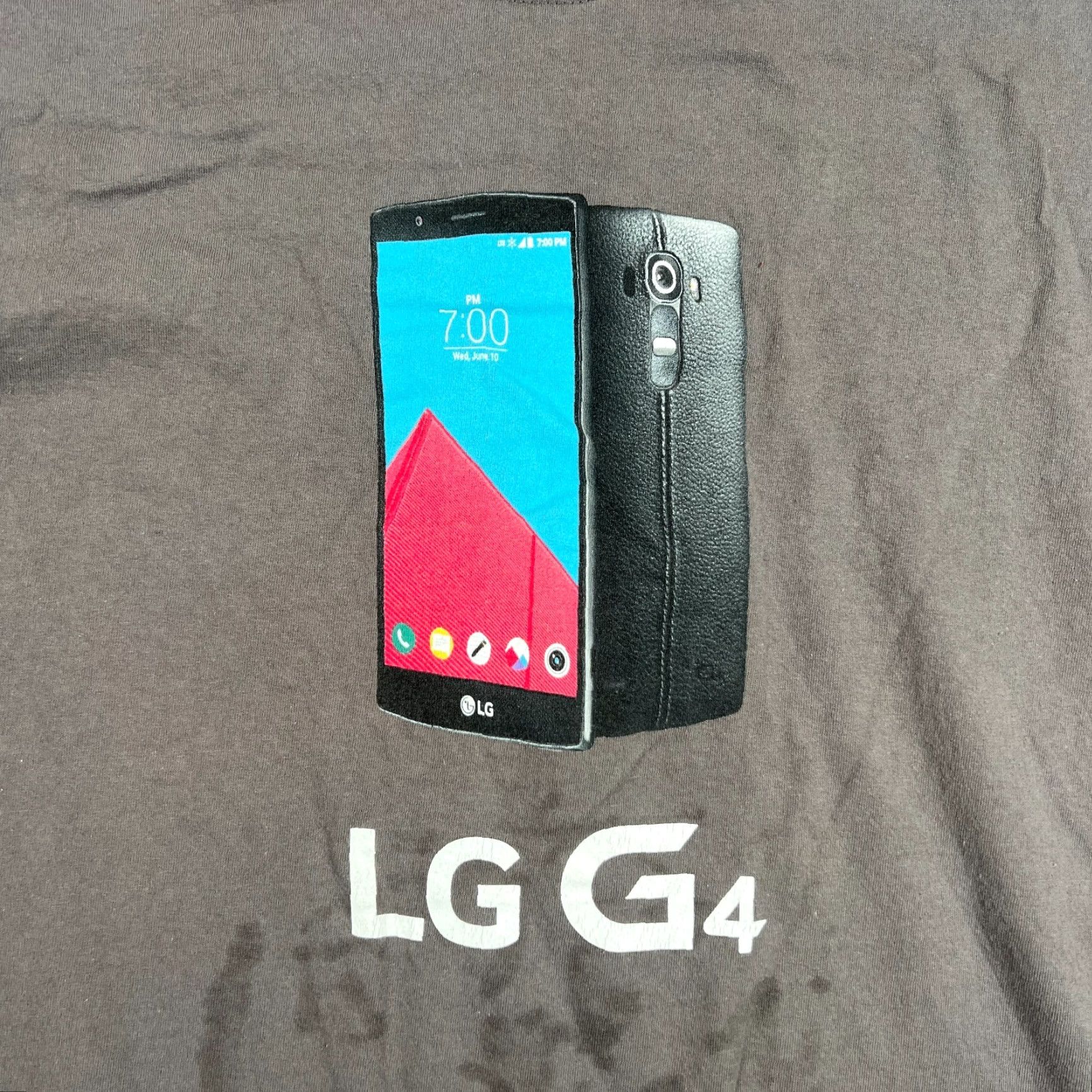 Vintage VINTAGE LG T-Shirt Mens XL Gray 2000s Tech Cell Phones Logo Graphic Short Sleeve Casual Size US XL / EU 56 / 4 - 3 Thumbnail