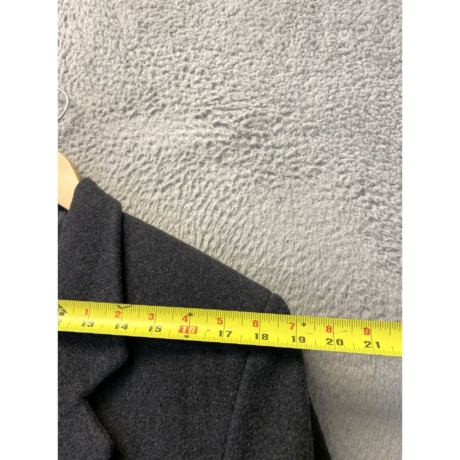 Gap GAP Peacoat Blazer Wool Blend Jacket Men’s Small Gray Coat Wool Blend Peacoat Blazer Size 36R - 7 Thumbnail