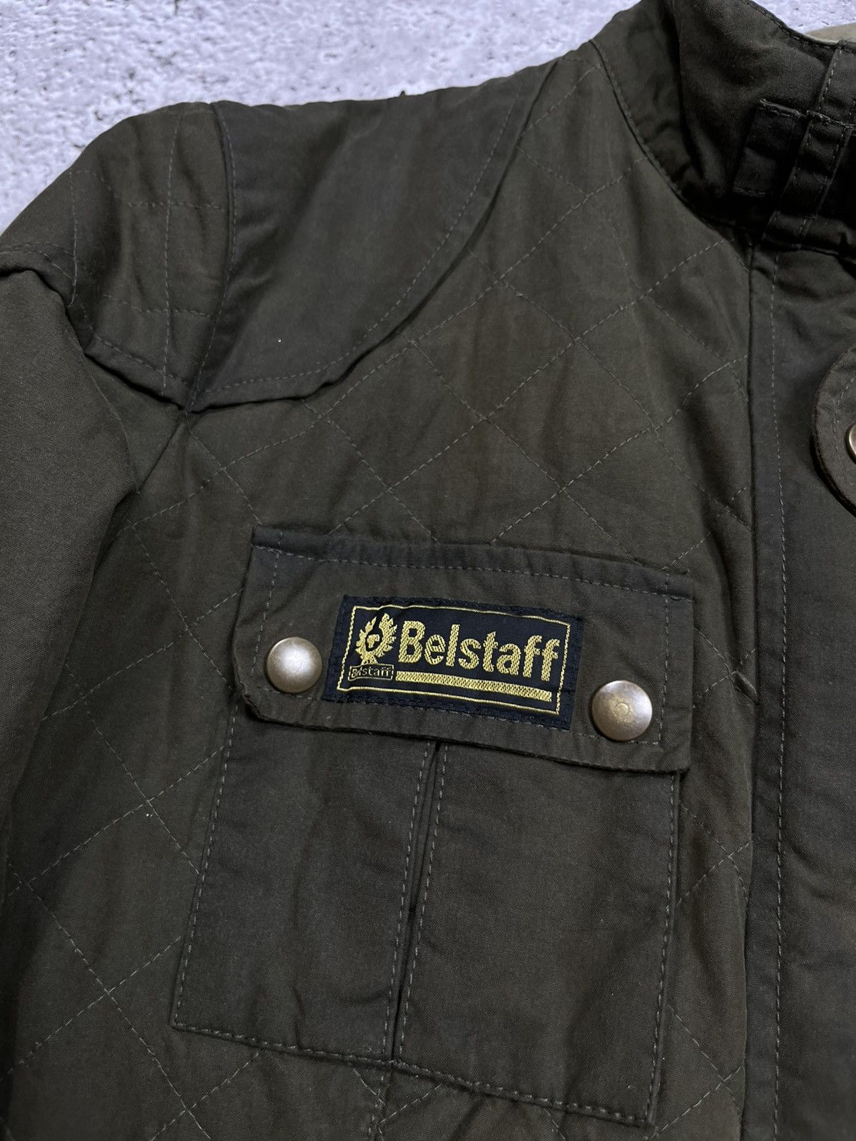Belstaff Belstaff Gold Label Waxed Cotton Biker Jacket Olive 48 Size US M / EU 48-50 / 2 - 9 Thumbnail