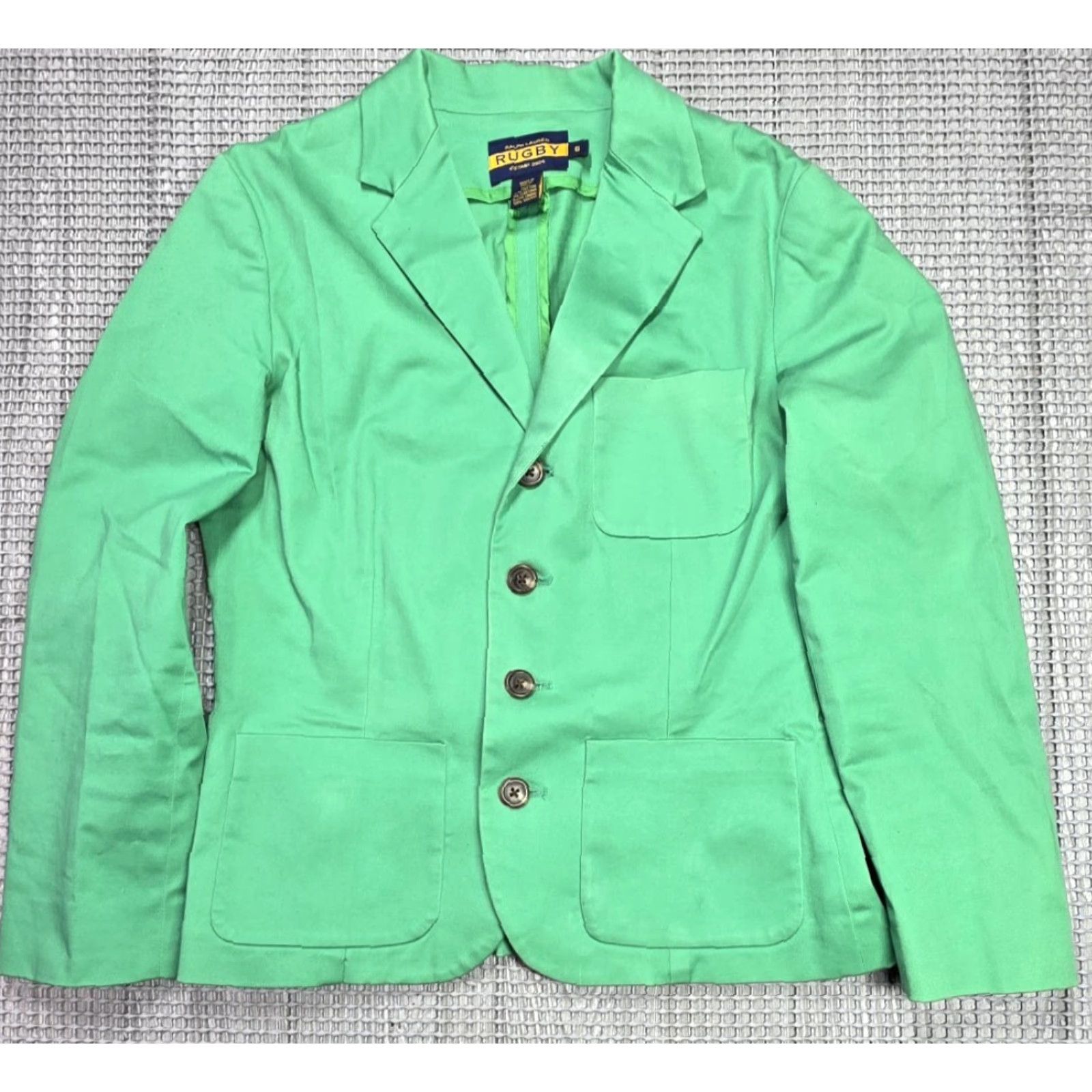 Polo Ralph Lauren Ralph Lauren Polo Rugby Green Womens Size 6 Blazer 4 Button Front Cotton Blend Blazer Women Green 2004 Rugby Classic, American, Elegant Mens? Size M / US 6-8 / IT 42-44 - 3 Thumbnail