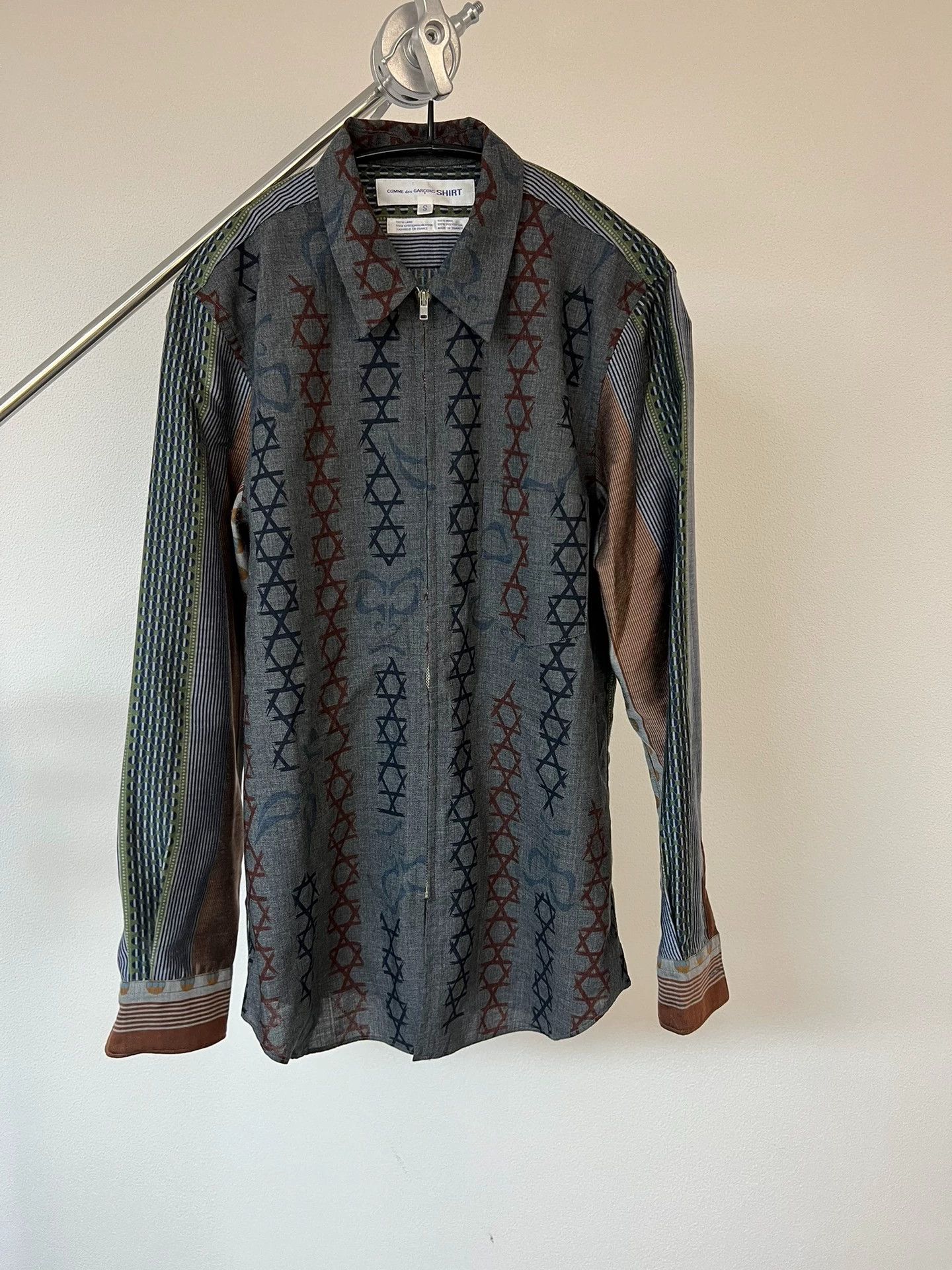 Comme des Garcons Comme des Garçons ethnic print zip shirt jacket S Size US S / EU 44-46 / 1 - 1 Thumbnail