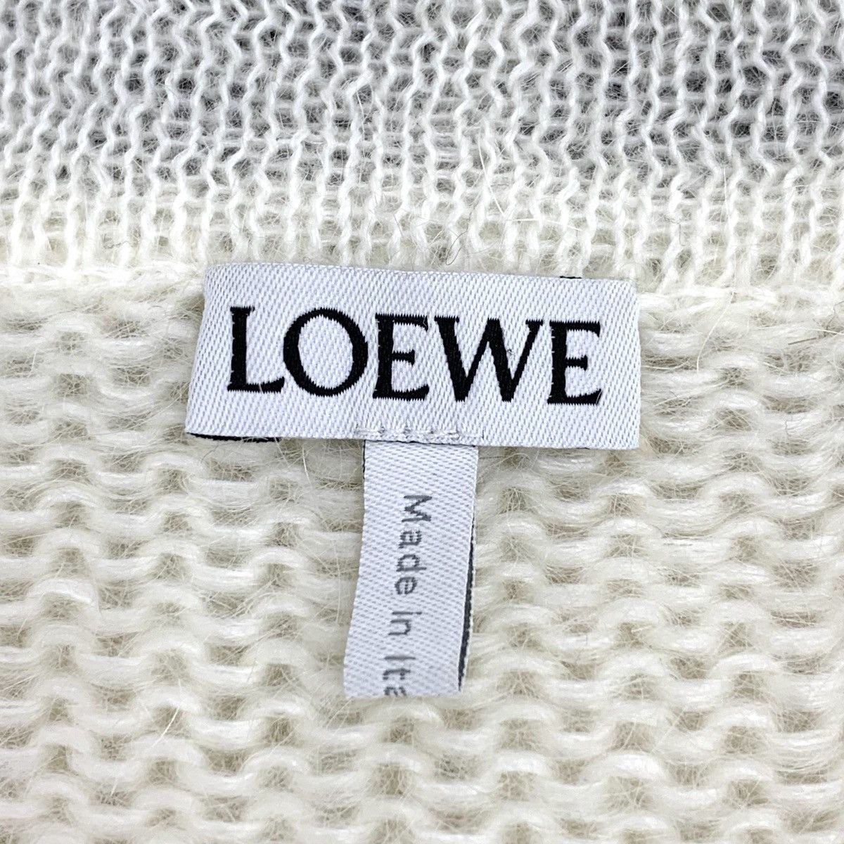 Loewe Loewe Color-block Logo Mohair Knitted Cardigan K26WX Size XS / US 0-2 / IT 36-38 - 5 Thumbnail