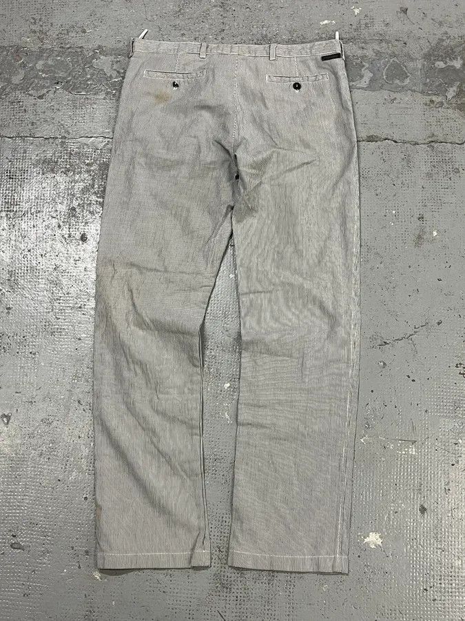 Prada SS2006 Prada Grey/White Striped Chinos Cotton Minimalist Size 52 Size US 32 / EU 48 - 7 Thumbnail