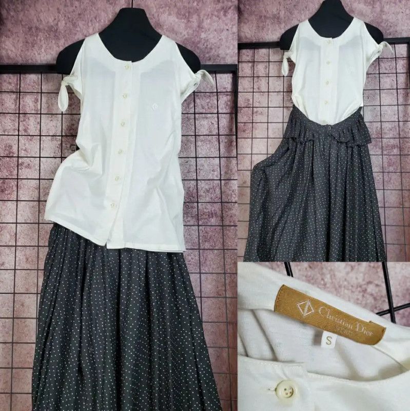 Dior Dior White Cotton Women's T-Shirt 0089 Size S / US 4 / IT 40 - 1 Thumbnail