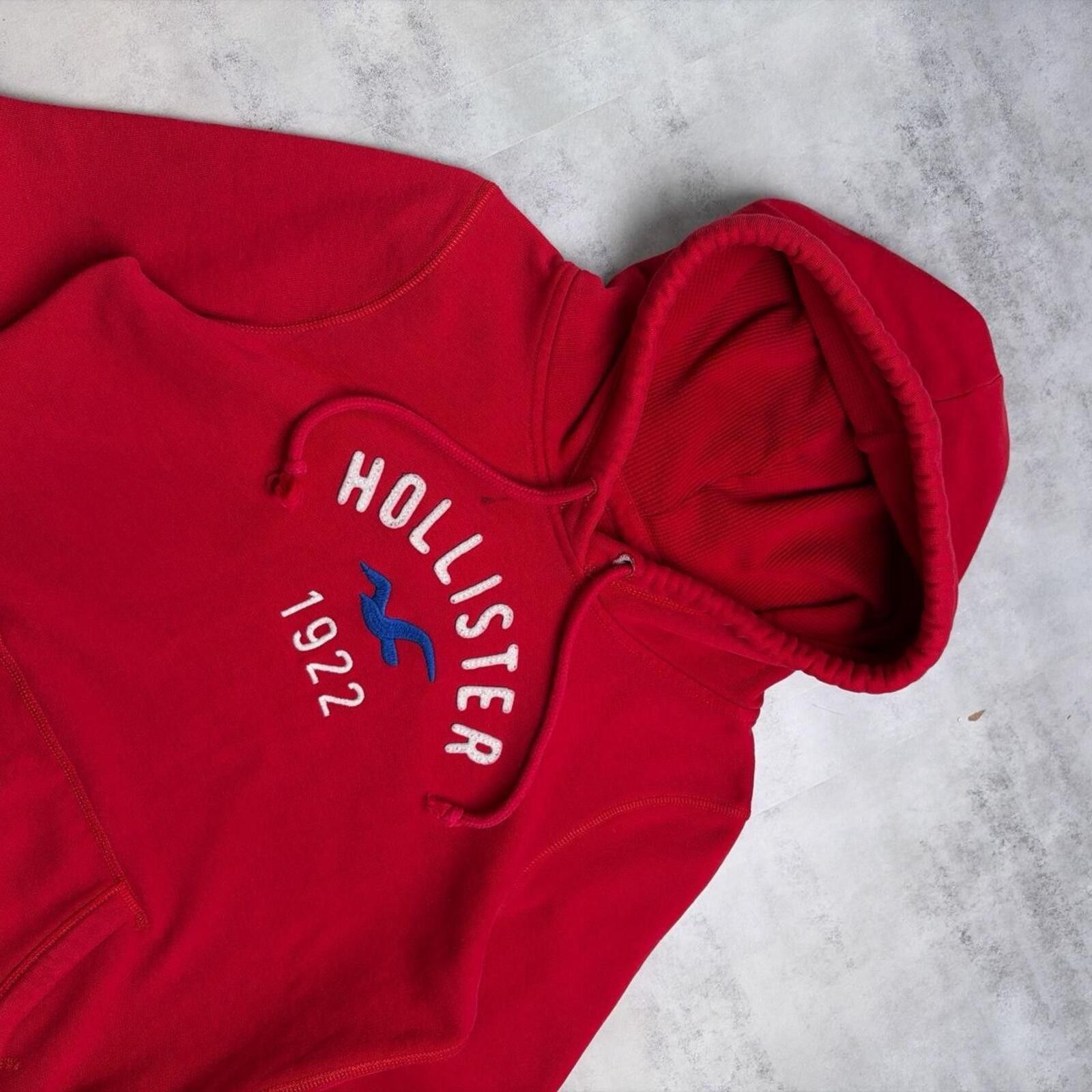 Other Y2K Red Hollister Grunge Surf Thermal Hoodie Size L / US 10 / IT 46 - 5 Thumbnail