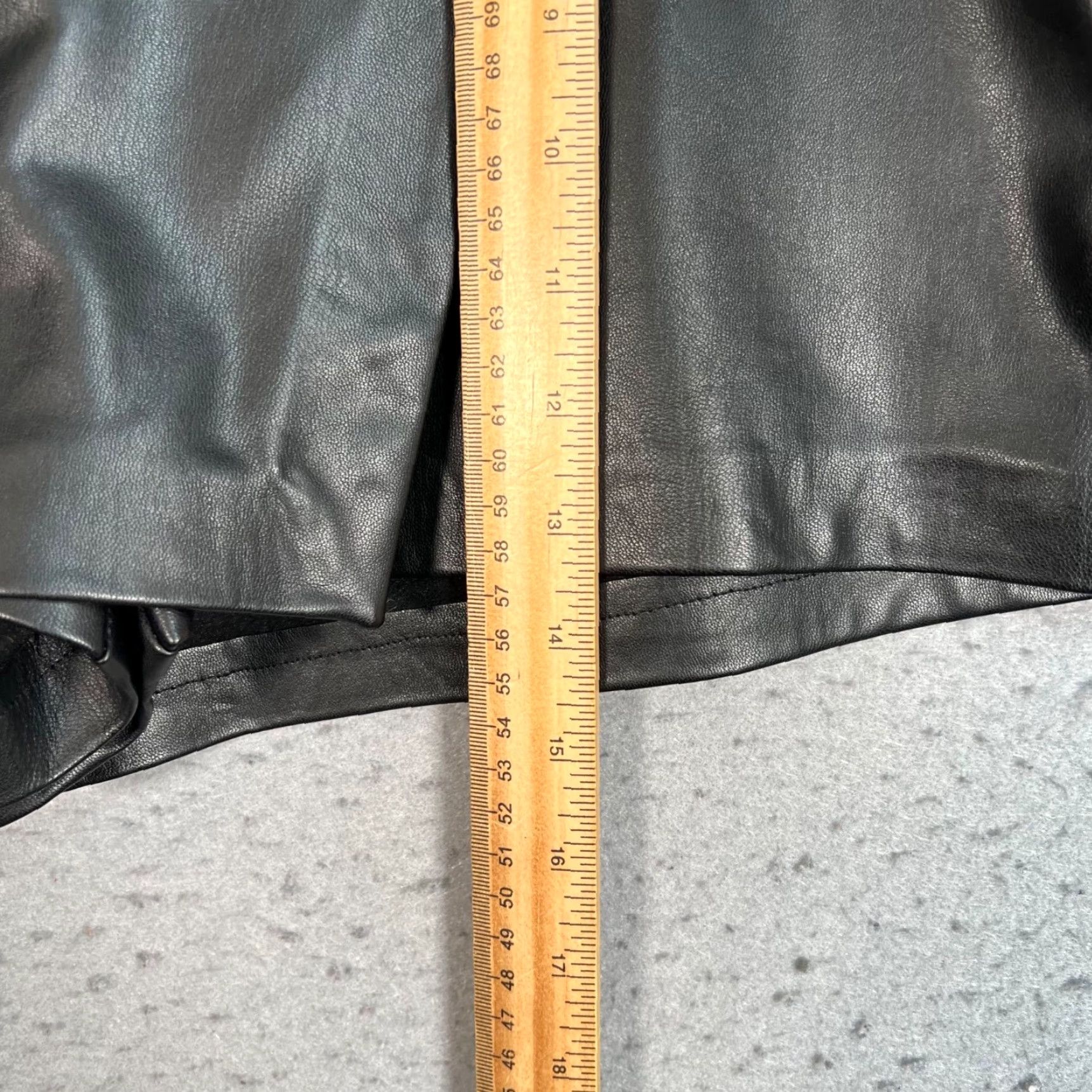 Vintage Dynamite Womens Skort Size 4 Black Faux Leather Wrap Size 27" / US 4 / IT 40 - 6 Thumbnail