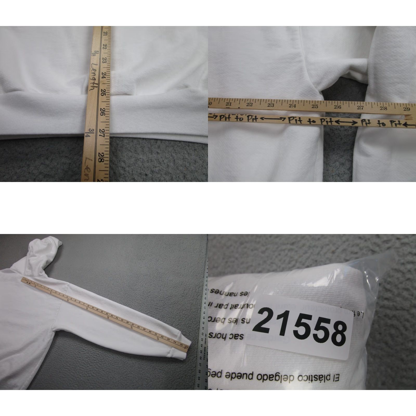 Los Angeles Apparel Los Angeles Apparel Hoodie Mens XL White Heavy Oversized Pullover USA 14oz Baggy Size US XL / EU 56 / 4 - 8 Thumbnail