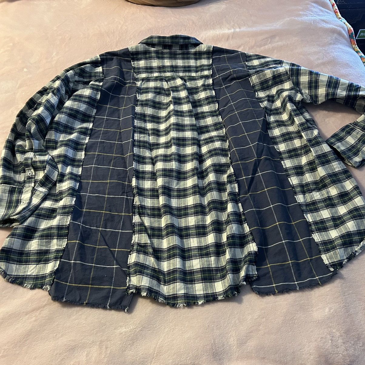 Bdg BDG Urban Outfitters Robbie Spliced Plaid Flannel oversized Size L / US 10 / IT 46 - 5 Thumbnail