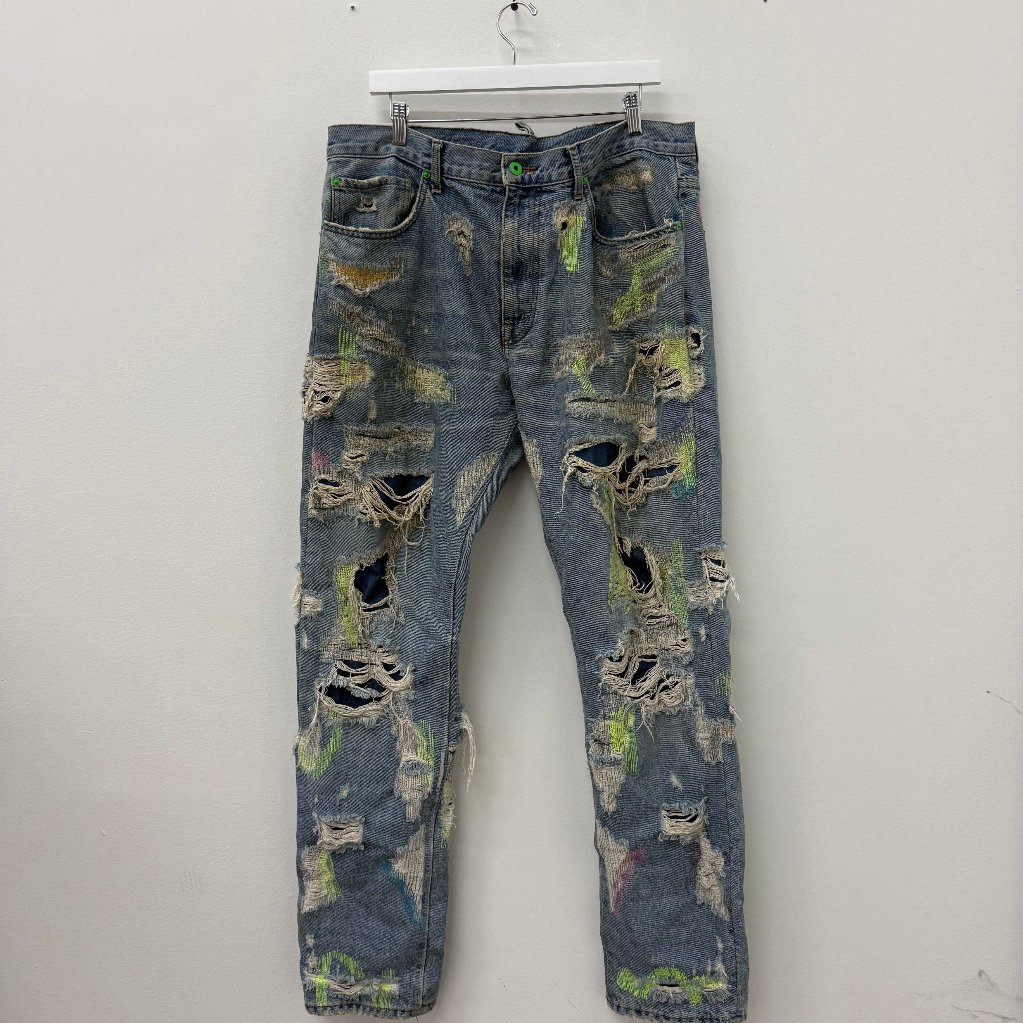 Endless Endless Denim Leather Pants | Grailed