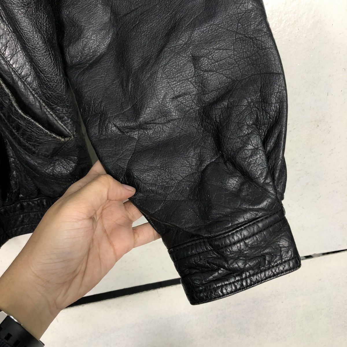 Japanese Brand 🔥VINTAGE BIKER LEATHER JACKET UNBRANDED ISSEY MIYAKE Size US M / EU 48-50 / 2 - 17 Thumbnail