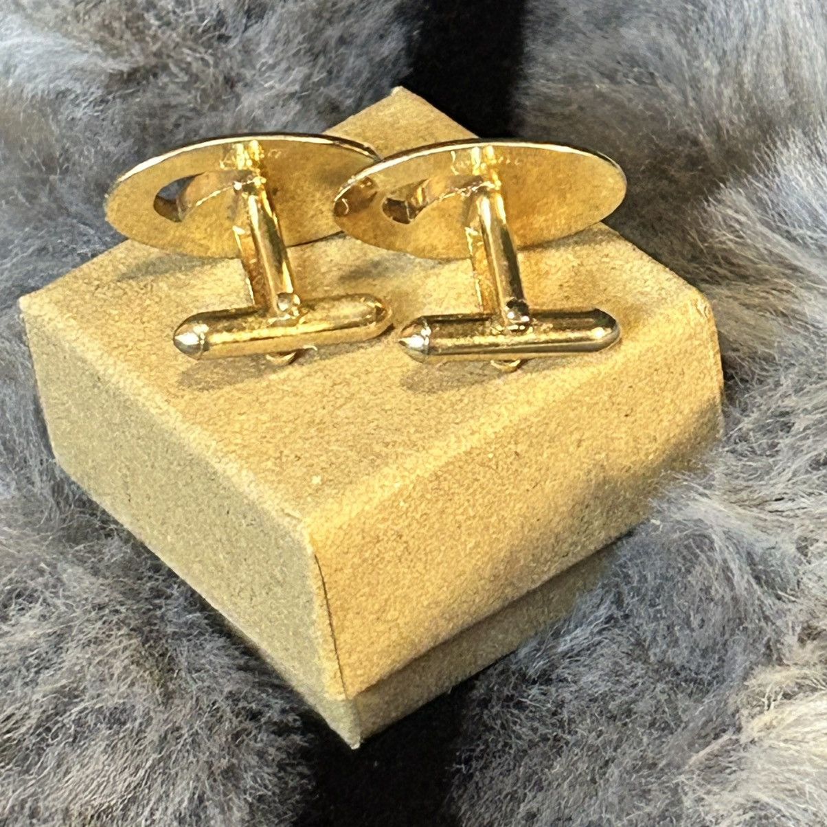 Vintage Men’s Vintage Swank gold plated red glass stone cuff links Size ONE SIZE - 3 Thumbnail