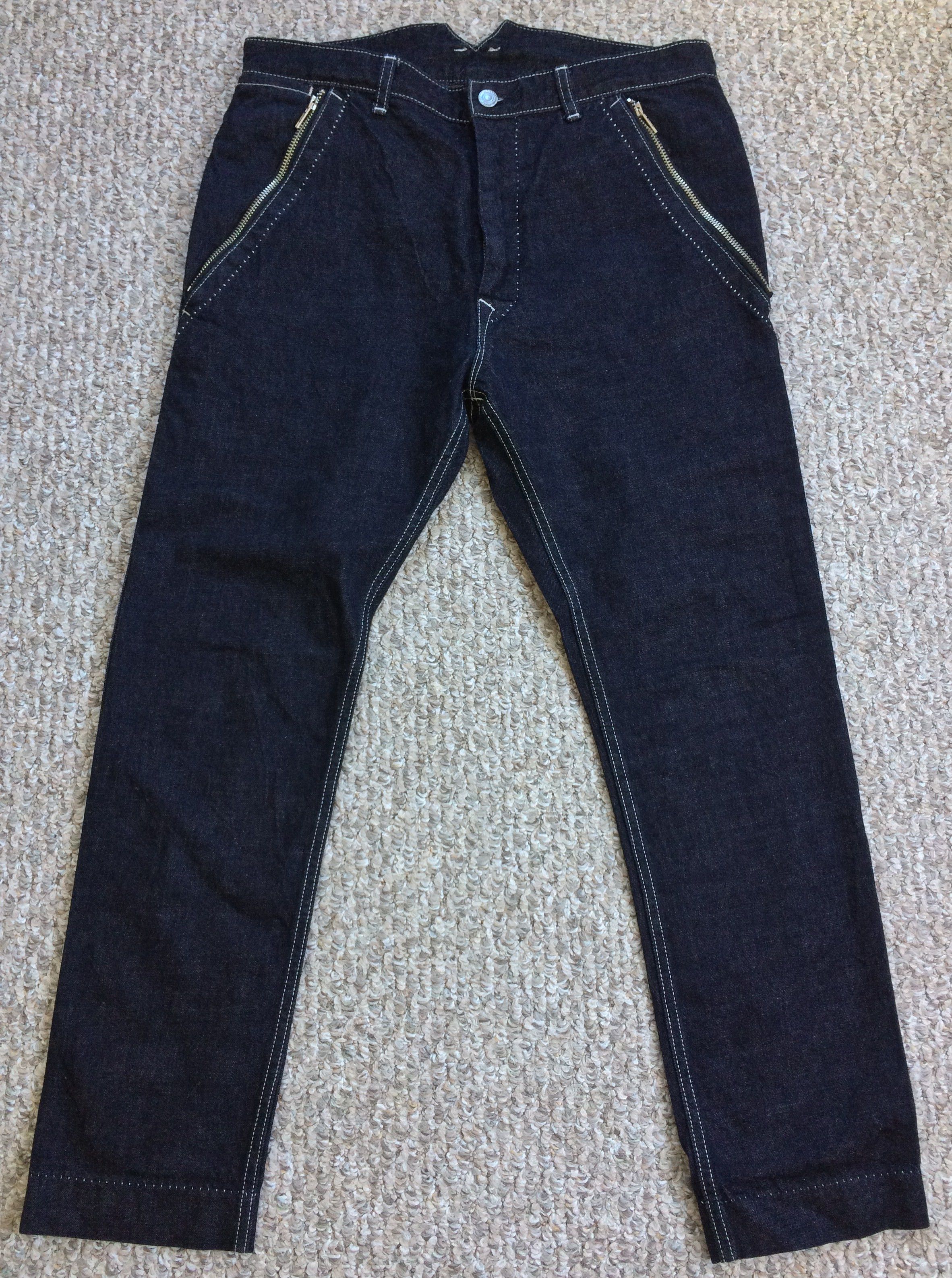 Japanese Brand RNA Zip Pockets Denim Jeans Size US 32 / EU 48 - 1 Thumbnail